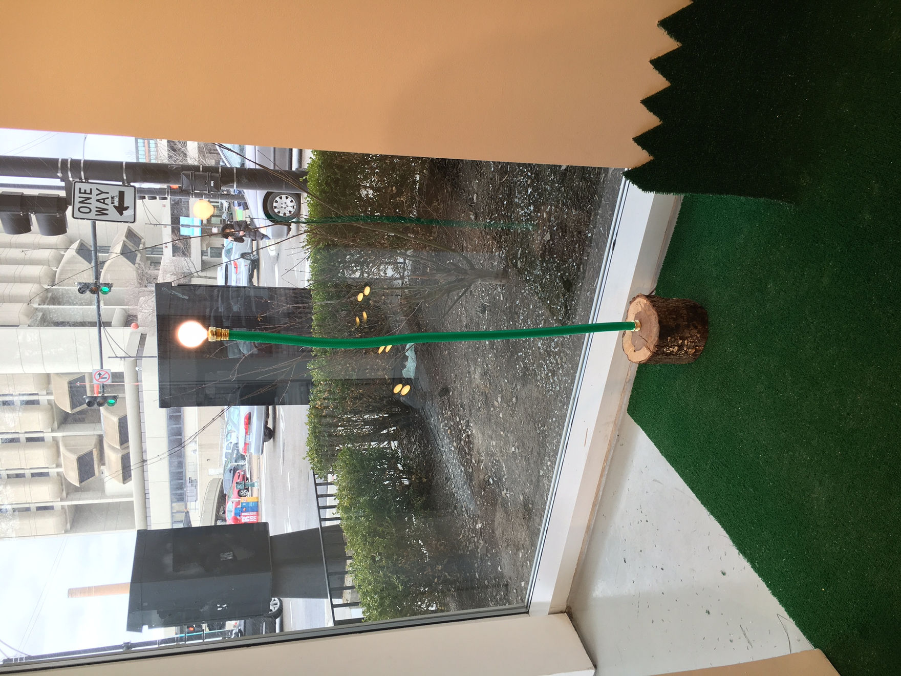 Justin Cooper, Hose Log Lamp, 2016