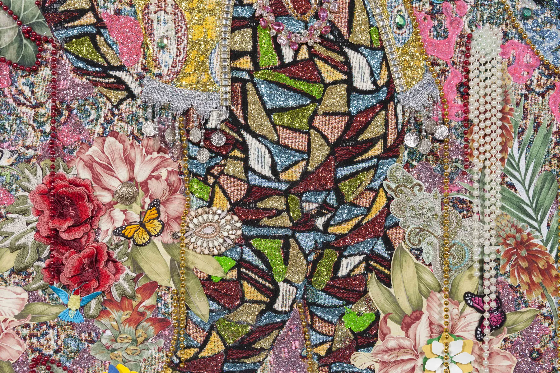 Ebony G. Patterson, ...they wondered what to do...for those who bear/bare witness, 2018