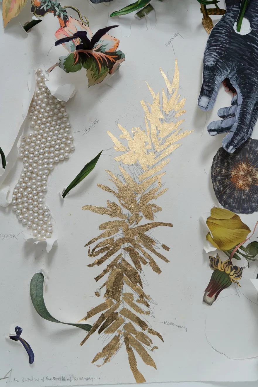 Ebony G. Patterson, the flooding of the smells of rosemary .... when the workings of the dandelion is not enough, 2020