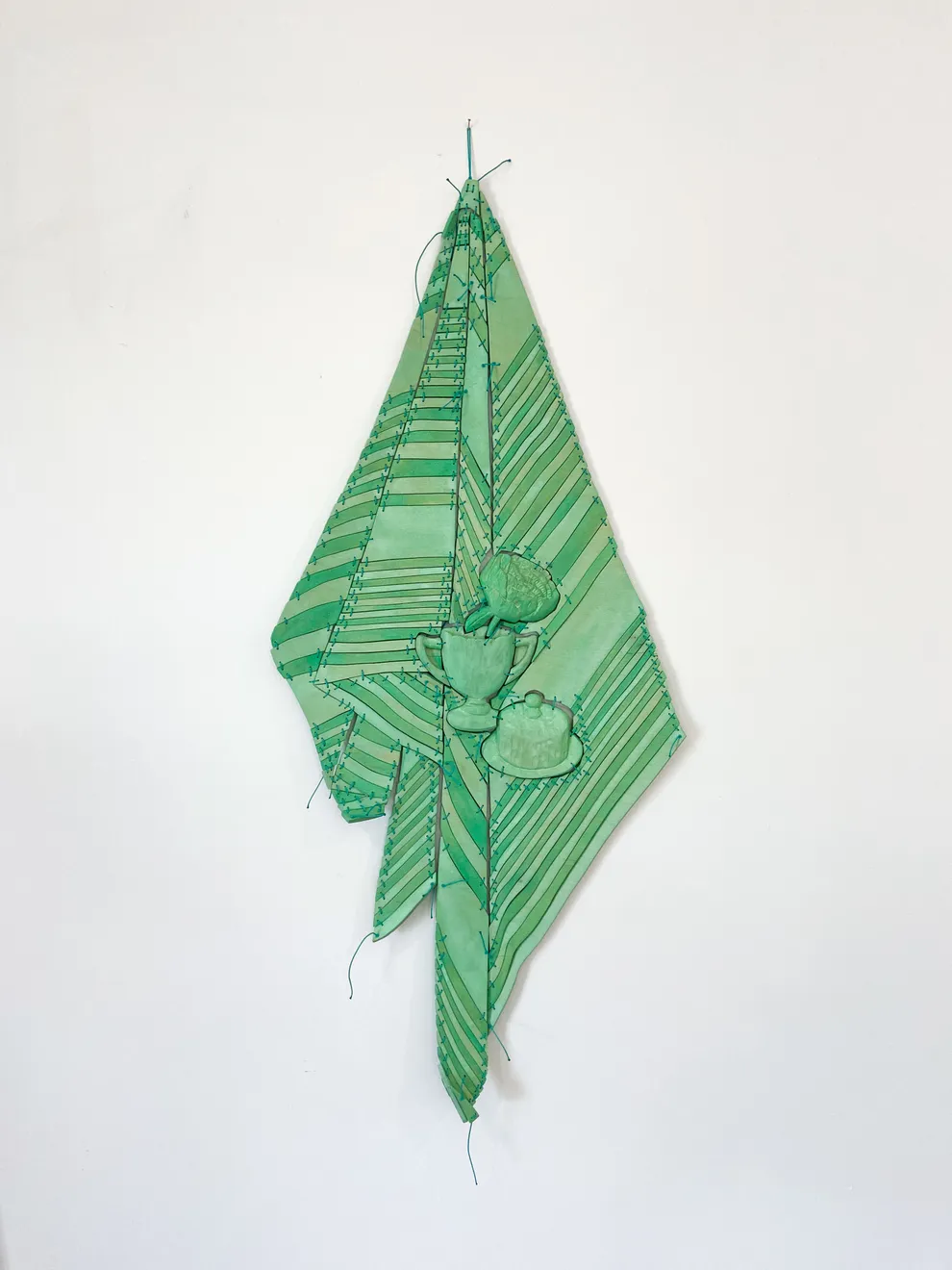 Dan Gunn, Laurel, Sugar and Cheese Dish (Jade-ite), 2022