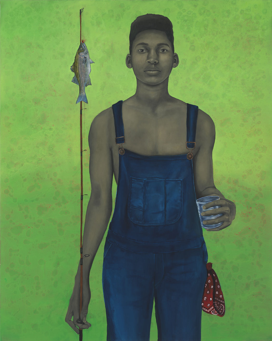 Amy Sherald, The Boy with the Big Fish, 2016