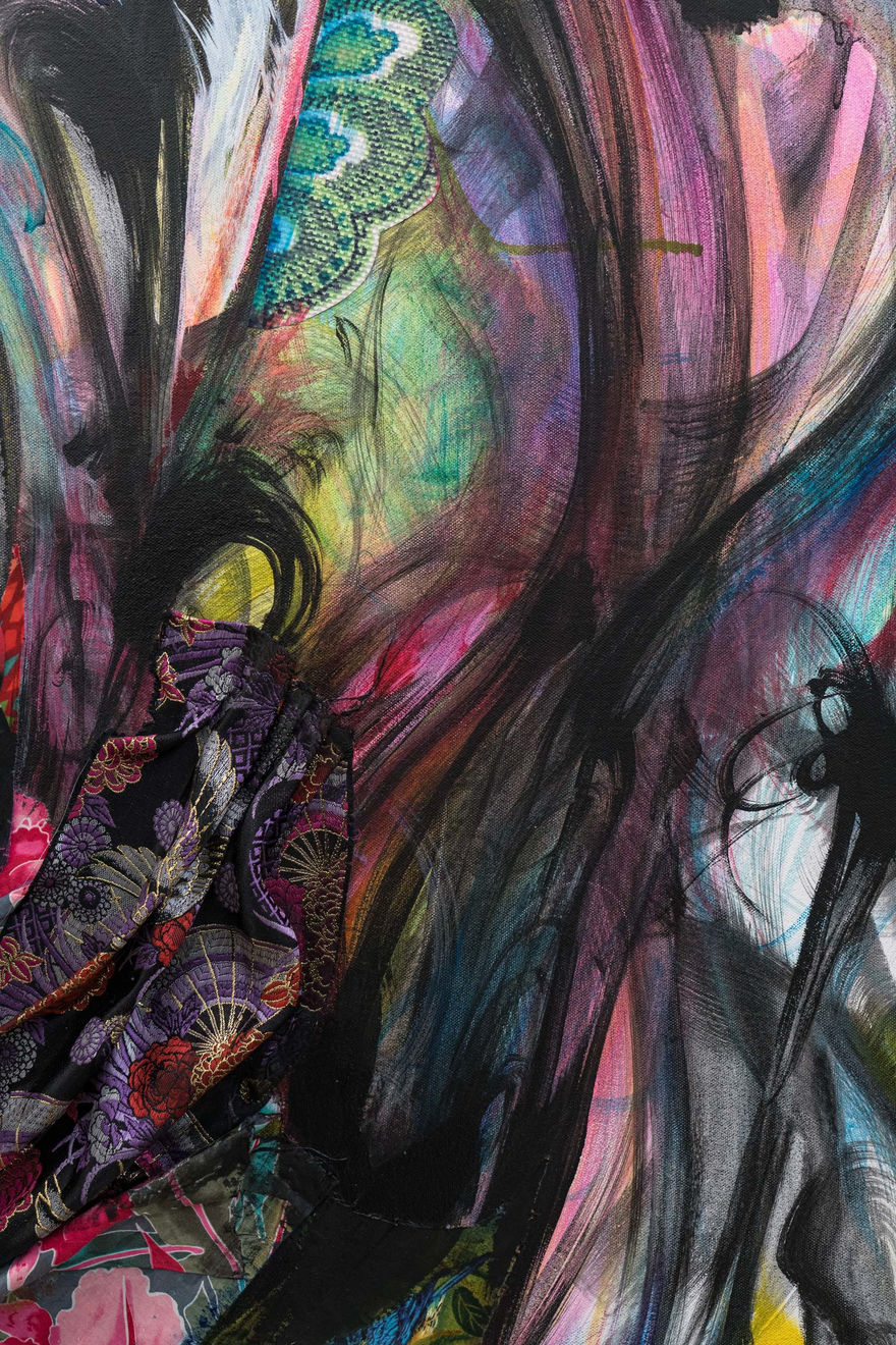 Shinique Smith, Red Swan, 2024