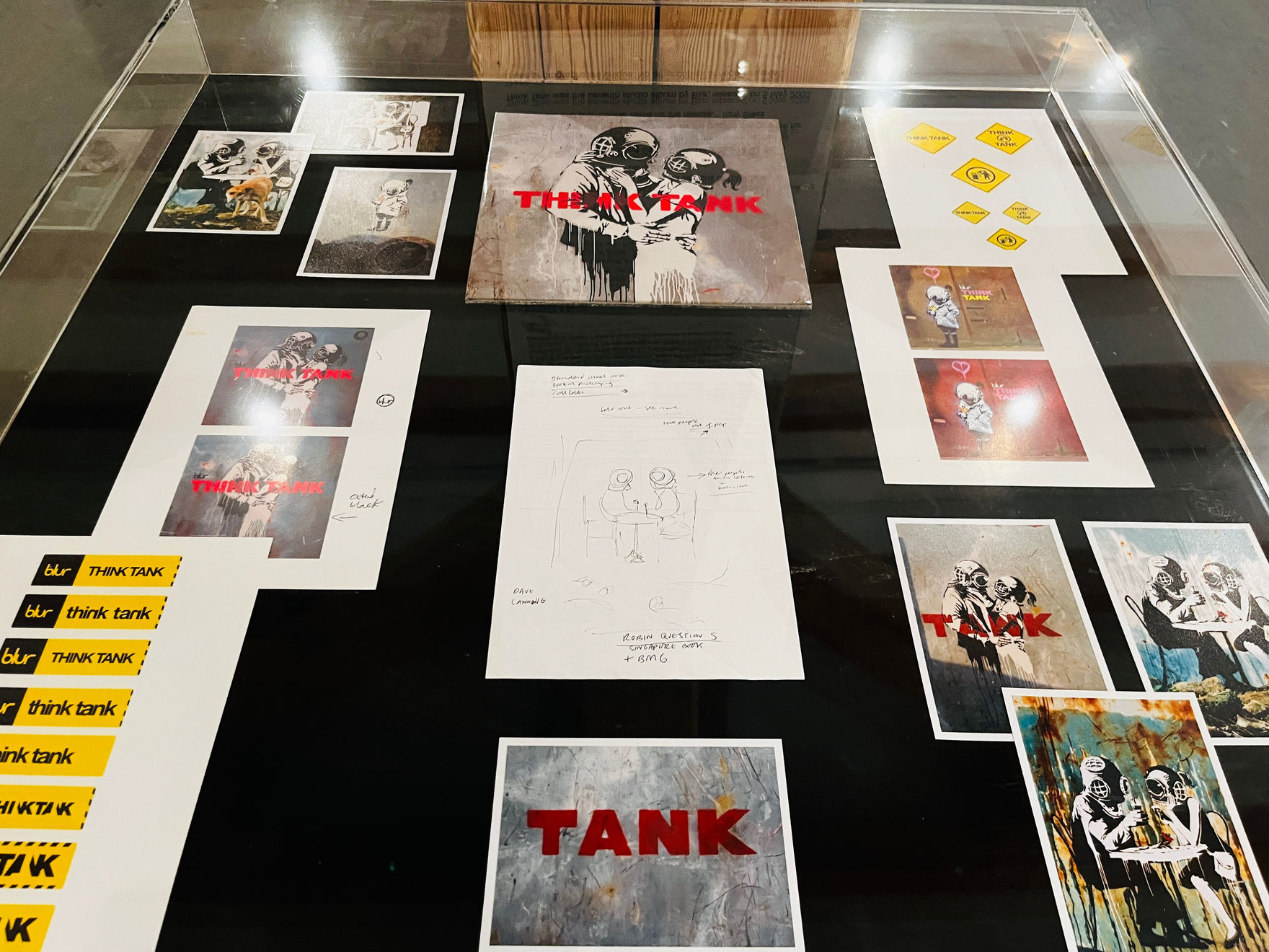 Banksy, Original working sketch for Think Tank, 2003