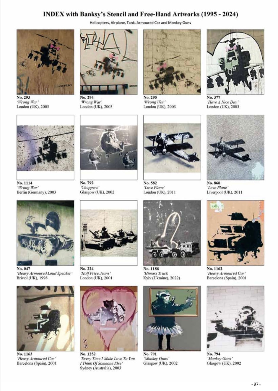 Banksy, Happy Choppers (Huge version)., 2002