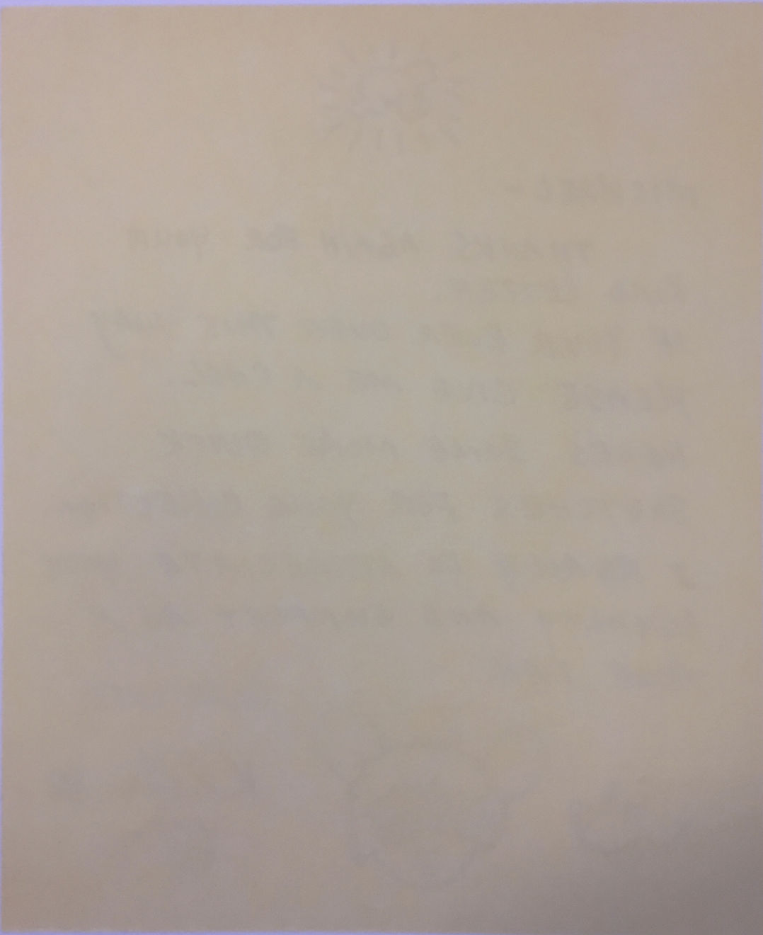 Keith Haring, Letter with Andy Mouse, 1988