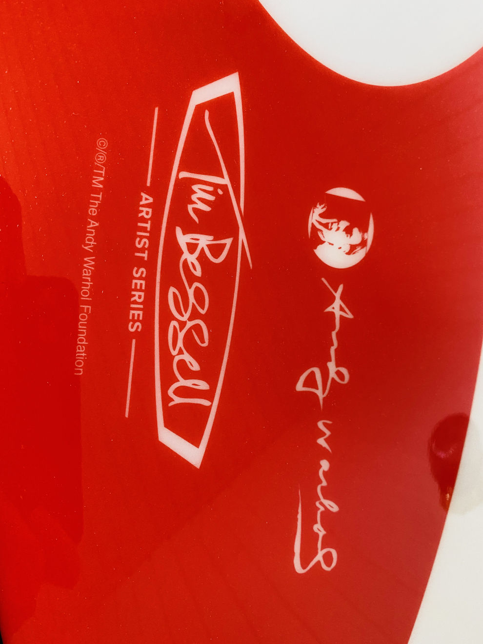 Andy Warhol, "Brillo" surfboard by Tim Bessell, 2021