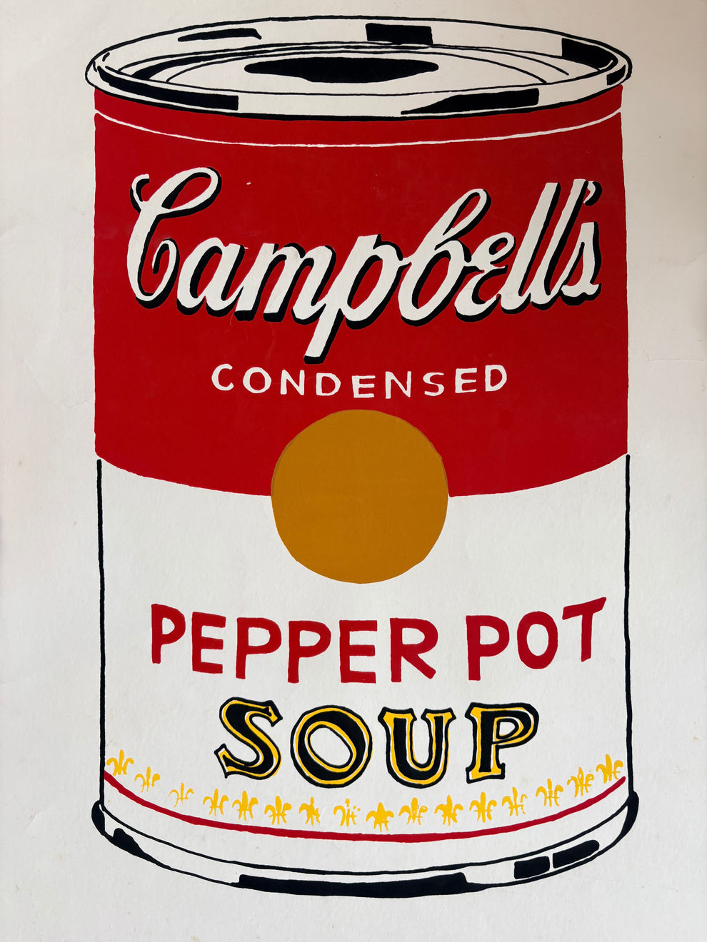 Andy Warhol, Campbells Soup Can "Pepper Pot" (NOT FOR SALE), 1961