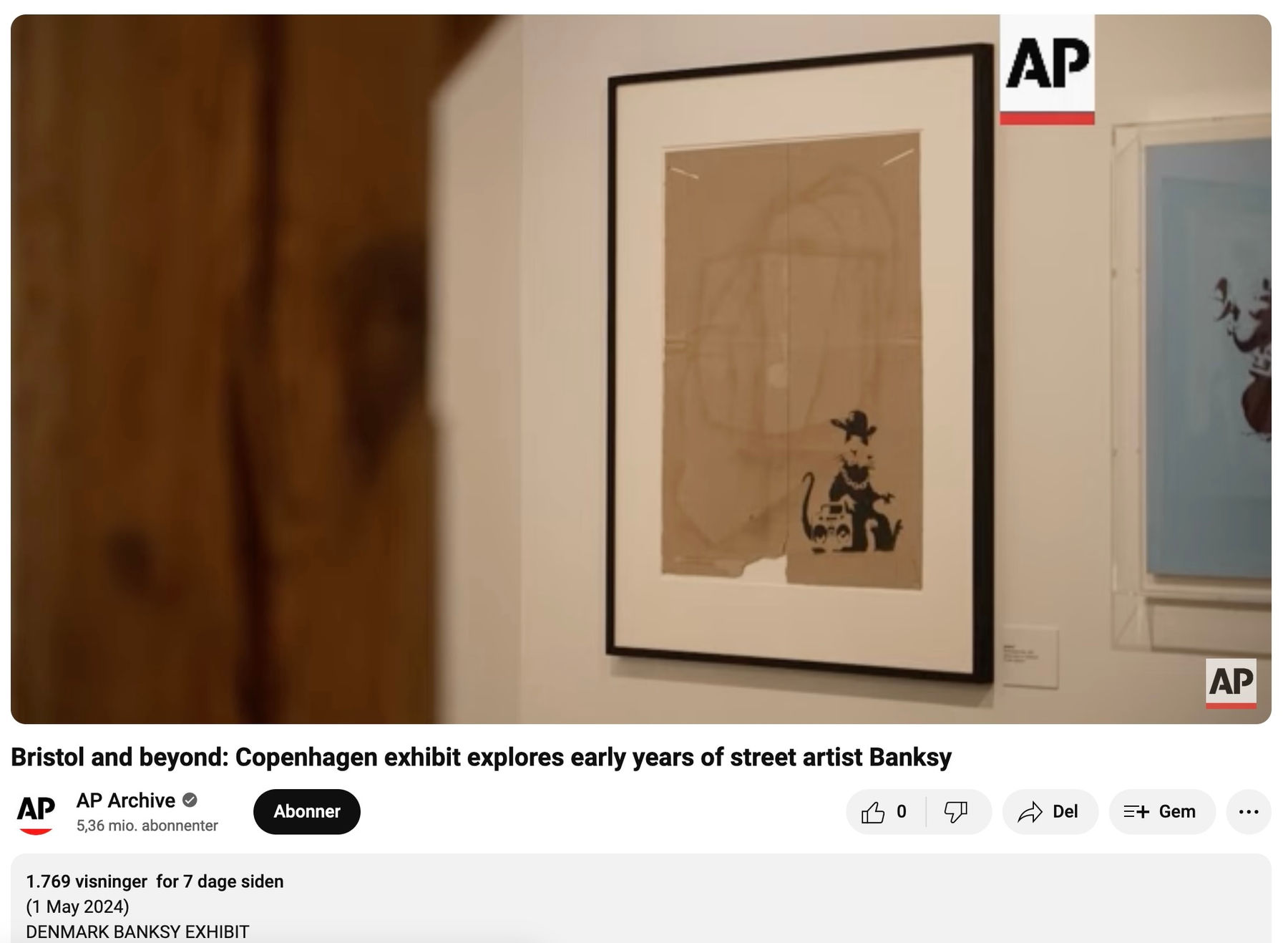 Banksy, "Ghettoblaster Rat", 2003