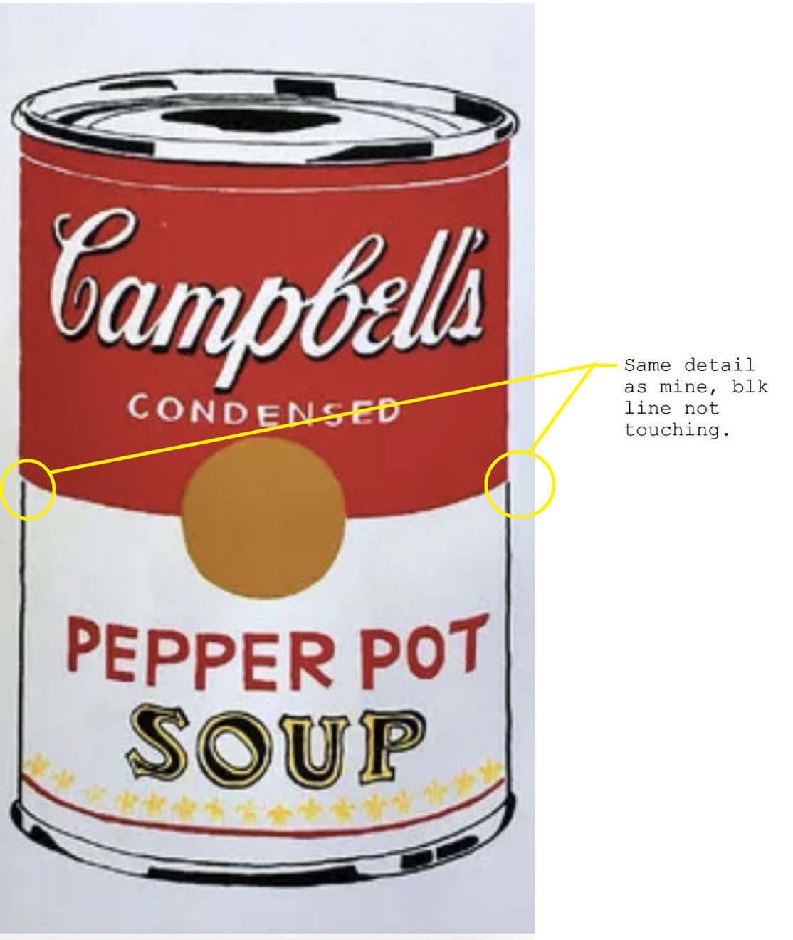 Andy Warhol, Campbells Soup Can "Pepper Pot" (NOT FOR SALE), 1961