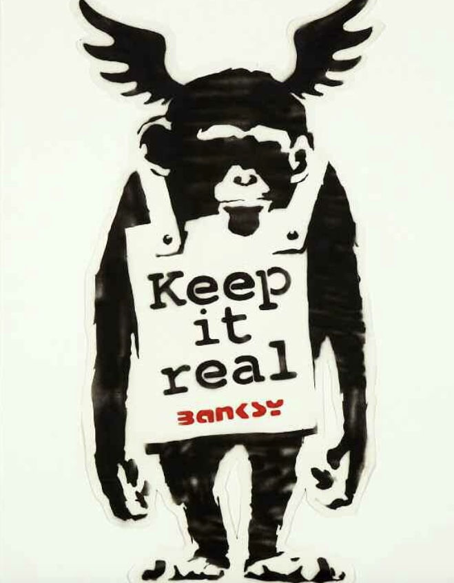 Banksy, "Laugh Now But One Day We´ll Be In Charge" ., 2001