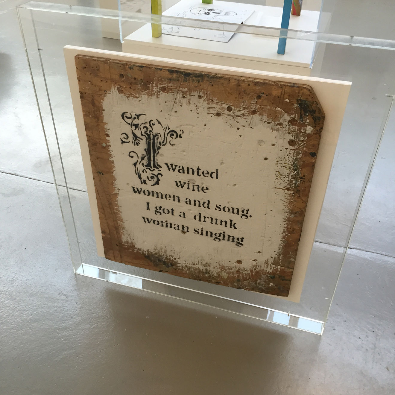 Banksy, "I wanted wine women and song..." SOLD, 2005