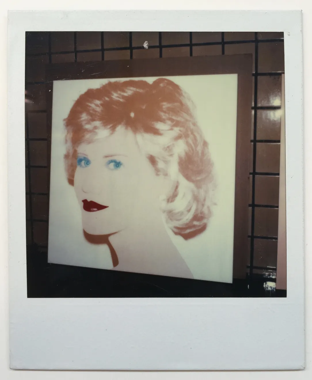 Andy Warhol, Unique polaroid of Jane Fonda painting vers. 2