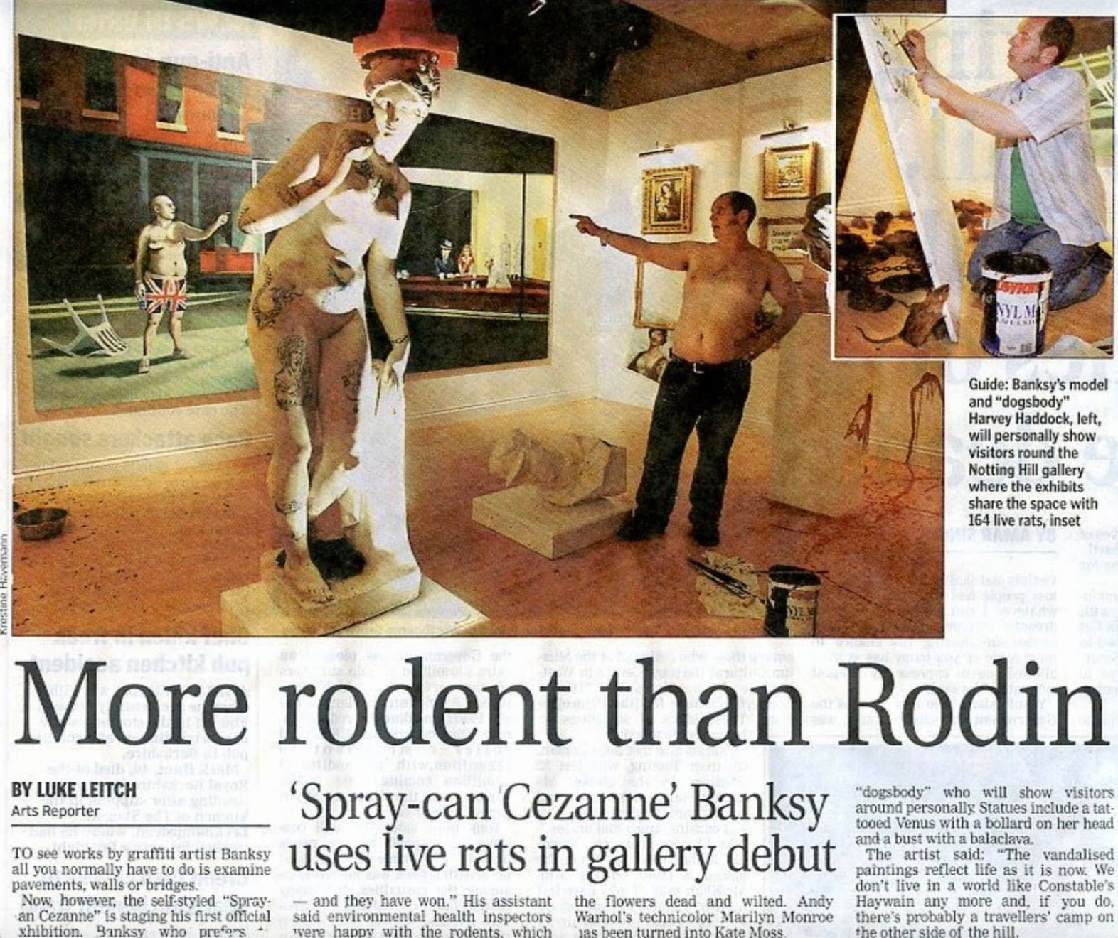 Banksy, "Ghettoblaster Rat", 2003