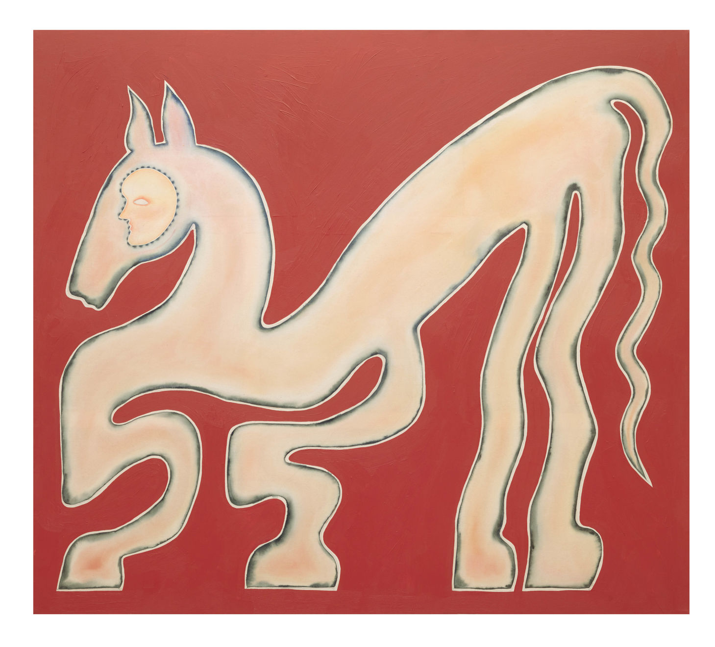 Anousha Payne, A temporary shift (self portrait as a horse) II,, 2023