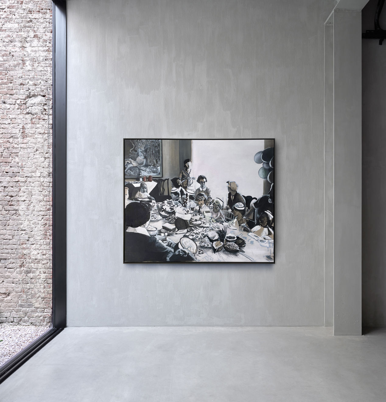 Norman Hyams, Party (Pink-brown), 2022