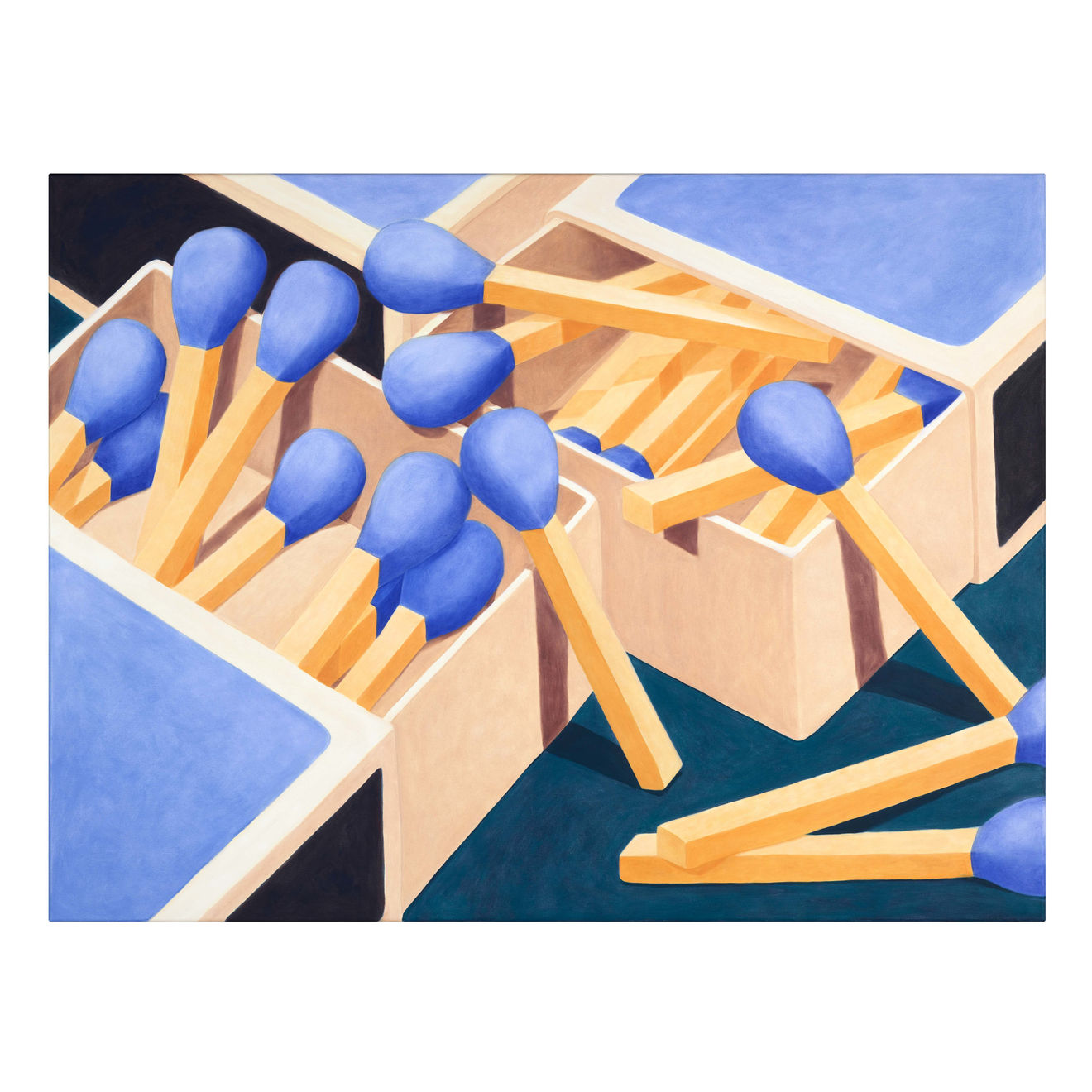 Antonia Rodrian, Heads Sticking Together (Matches), 2024