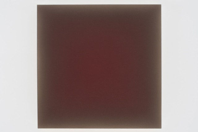 Gwen Hardie, 06.02.22 Deepest darkest pink on raw umber, 2022