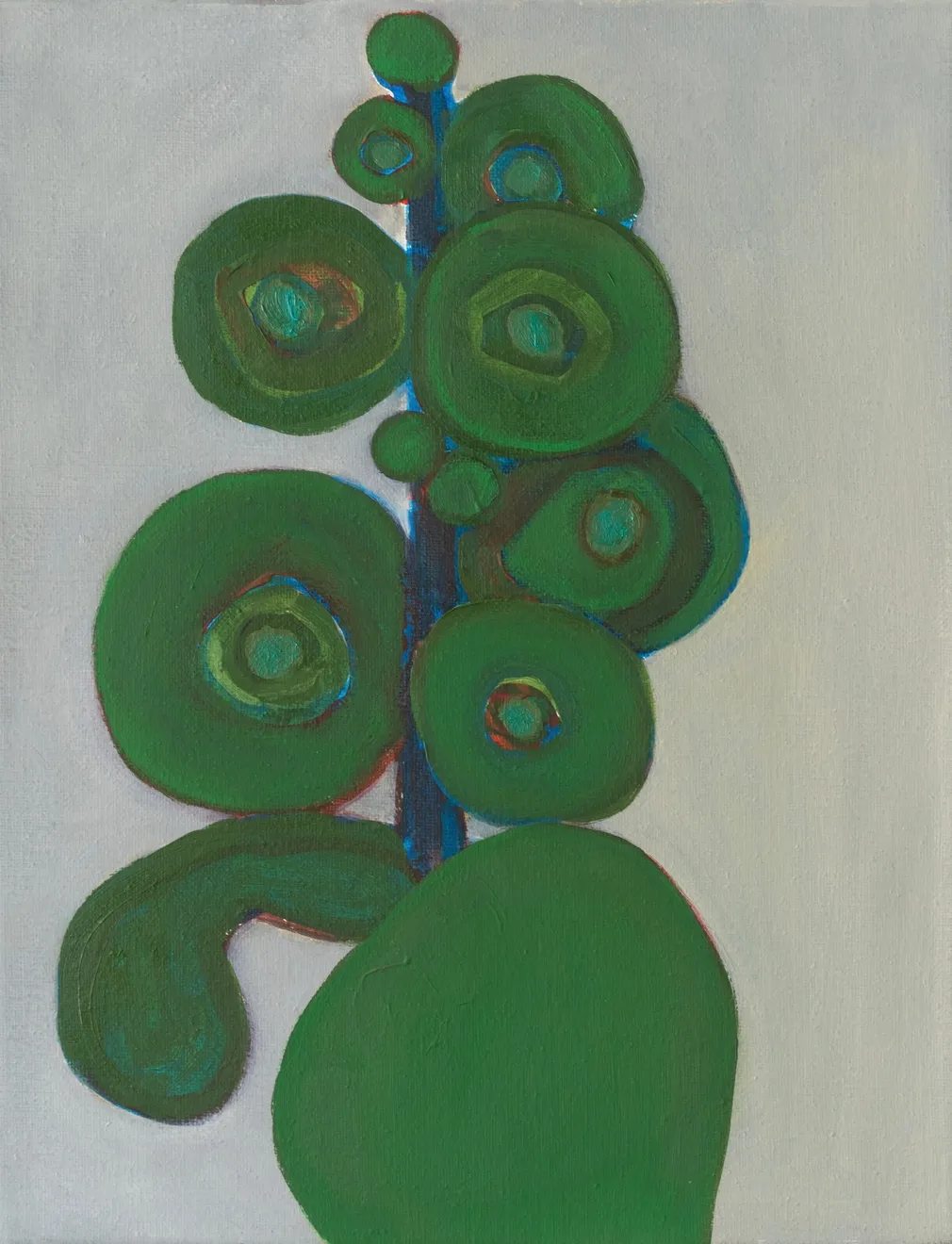 Christina Zimpel, Hollyhocks, 2023