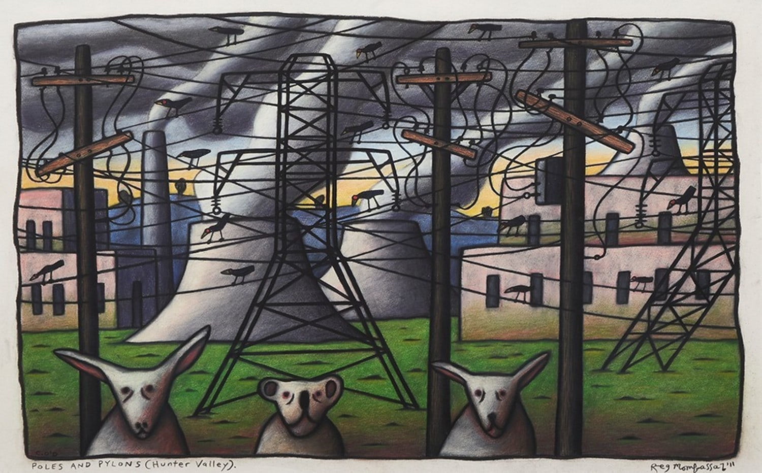 Reg Mombassa, Poles and Pylons, 2011