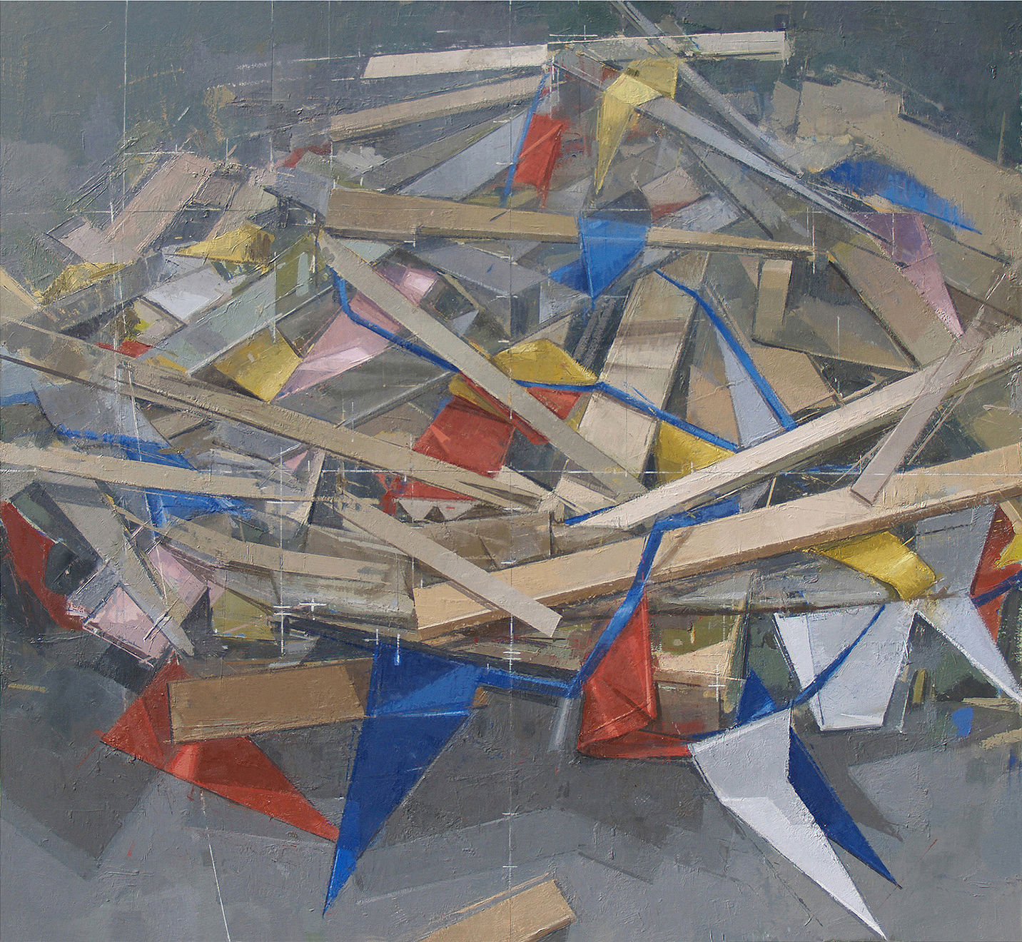 Joe Morzuch, Broken Pallet with Flags