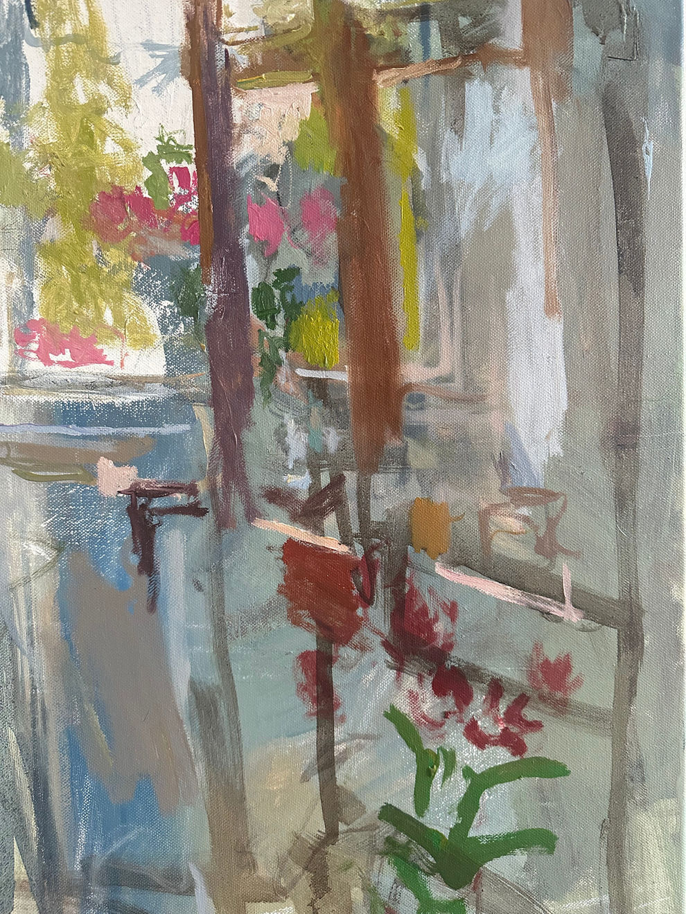 Daniel Shadbolt, Flowers in the Window, 2023