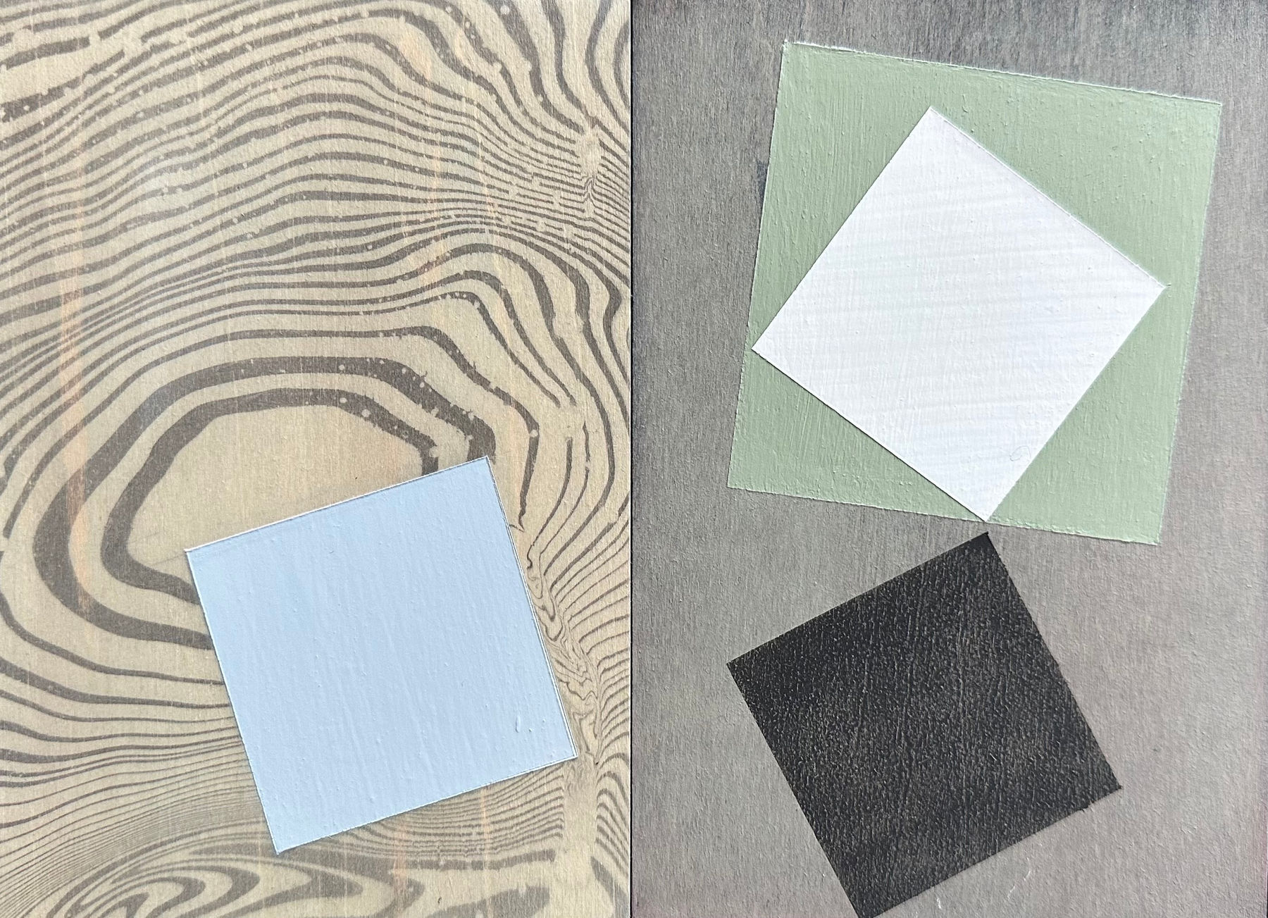 Helen Ireland, Pink & Green Shadow, 2023