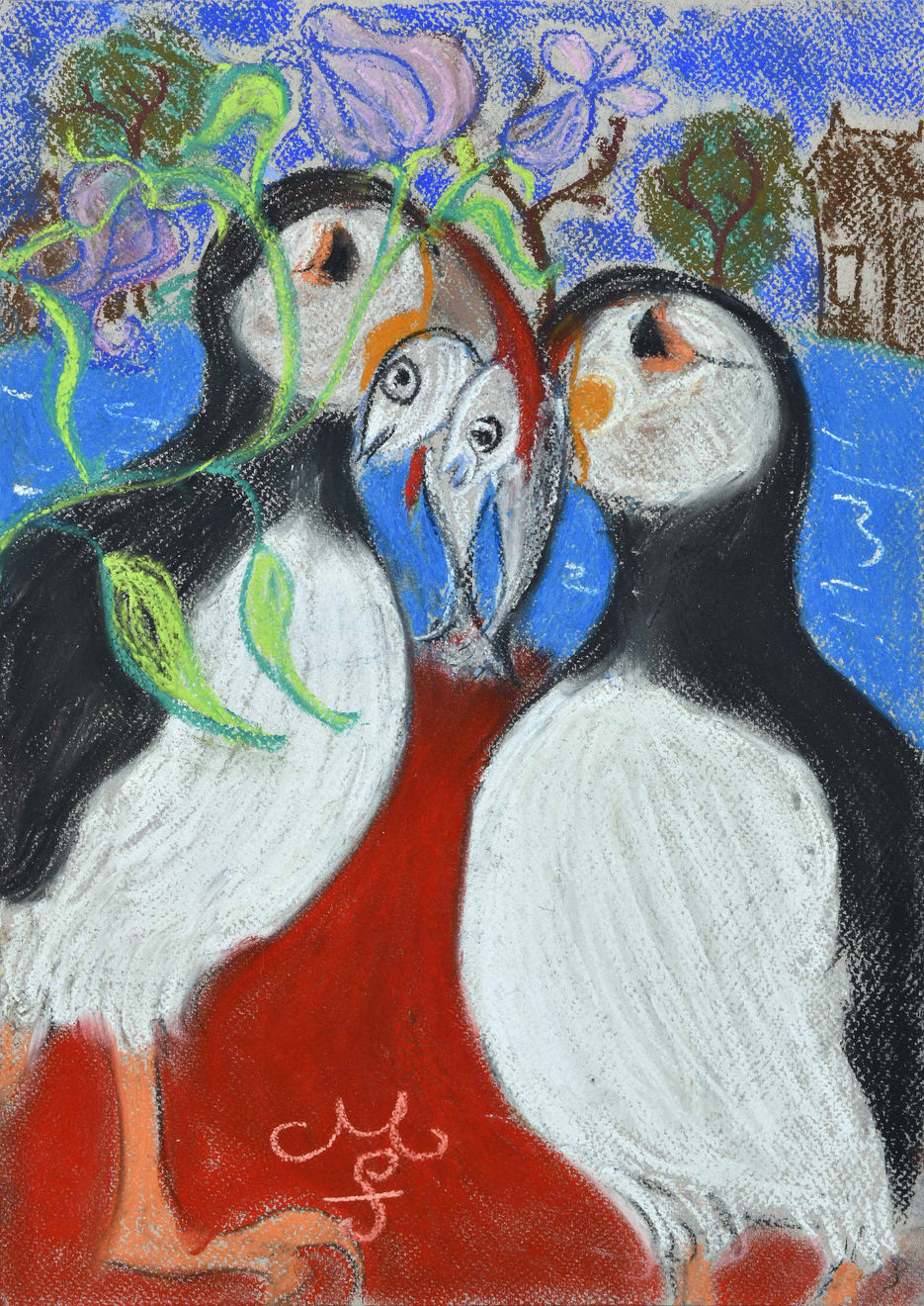 Maria Farrar, Puffins, 2019