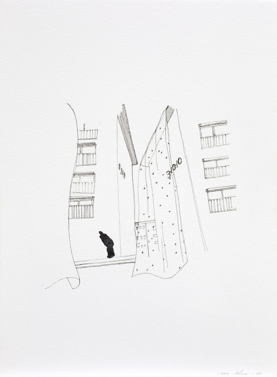 Hiraki Sawa, /home (new town #4), 2021