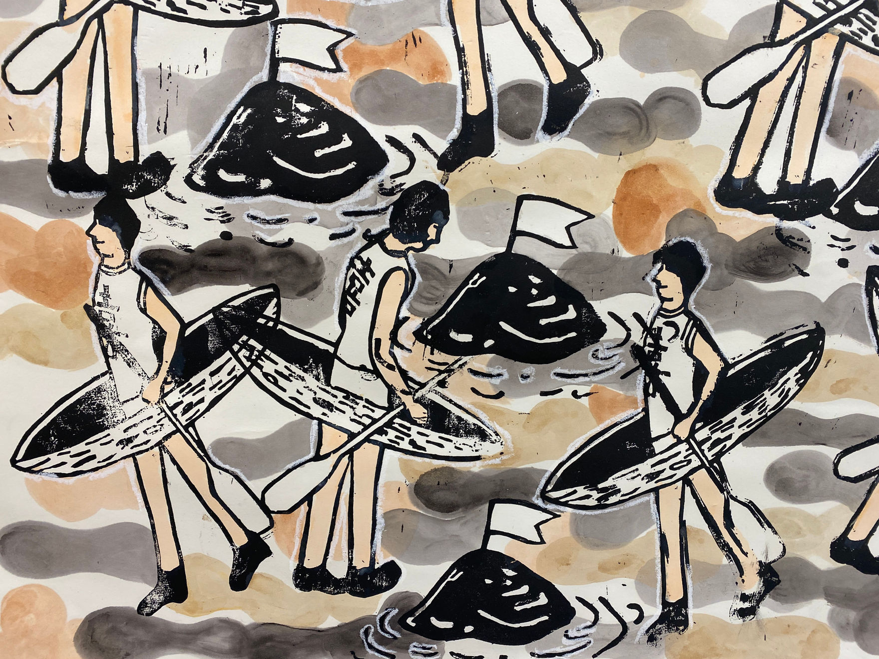 Akira the Hustler, Islands (And People) in an Ocean Current, 2020