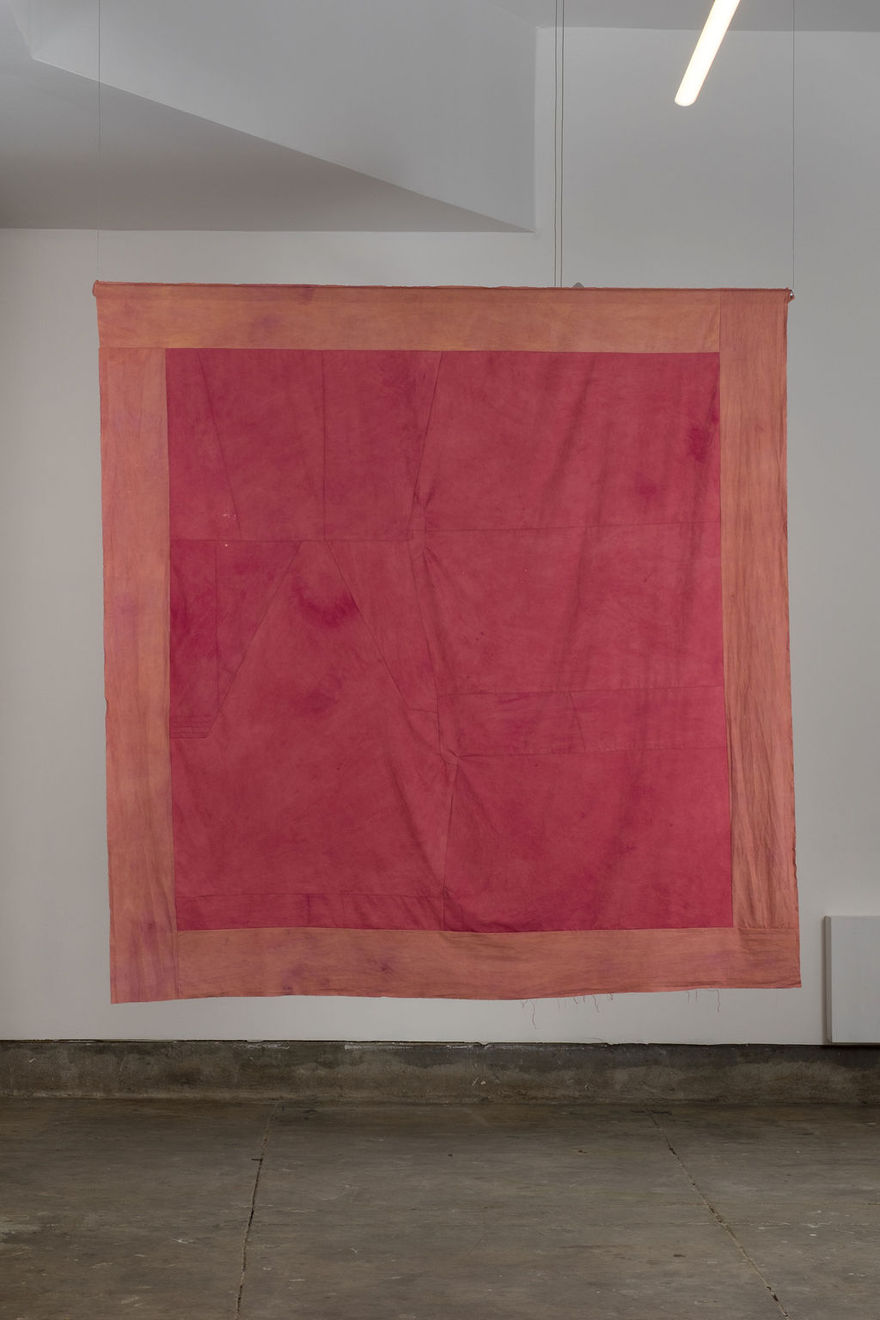 Margaret Hull, ZW Banner (Marigold and Cochineal), 2024
