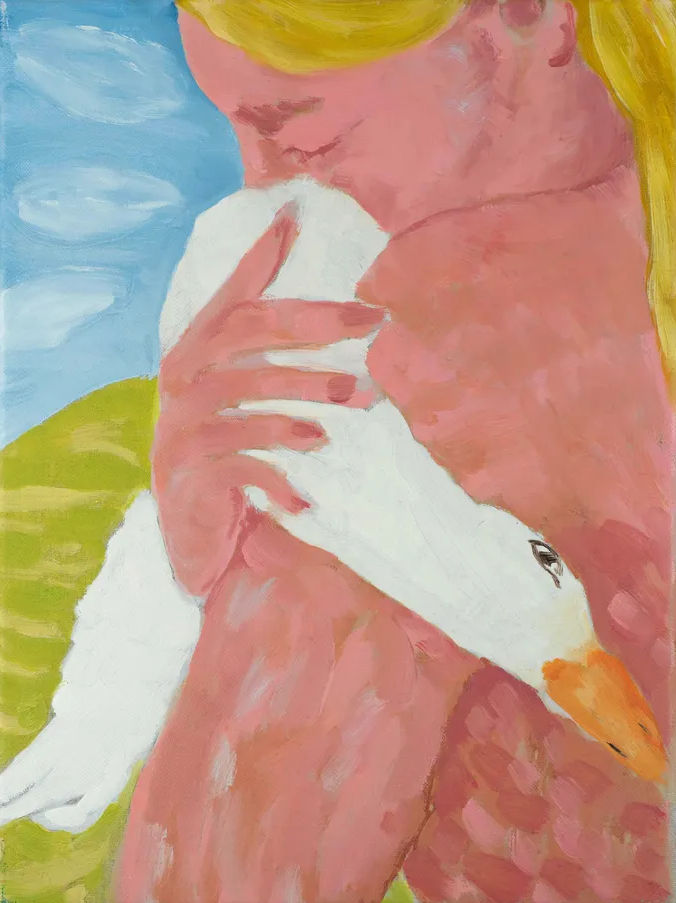 Chica Seal, Holding a Goose