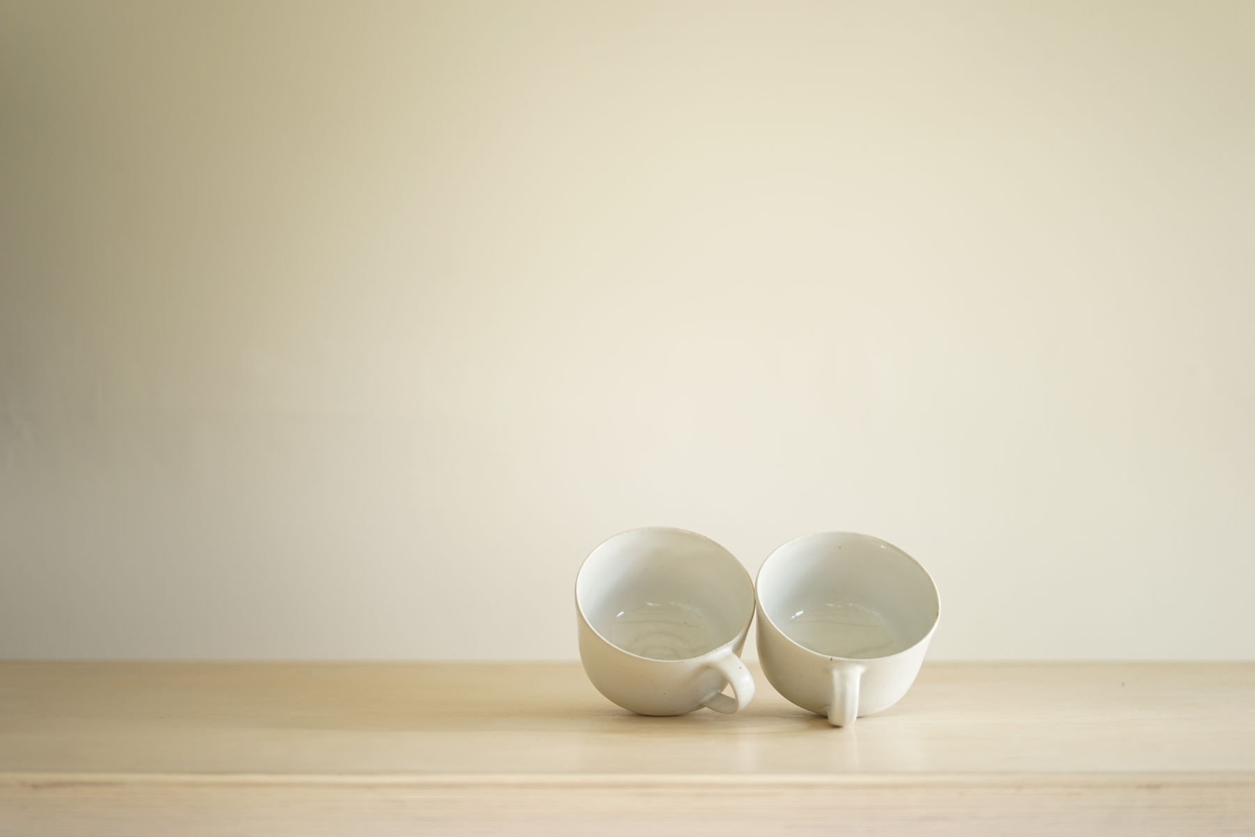 Rupert Spira, Pair of White Cup and Saucers