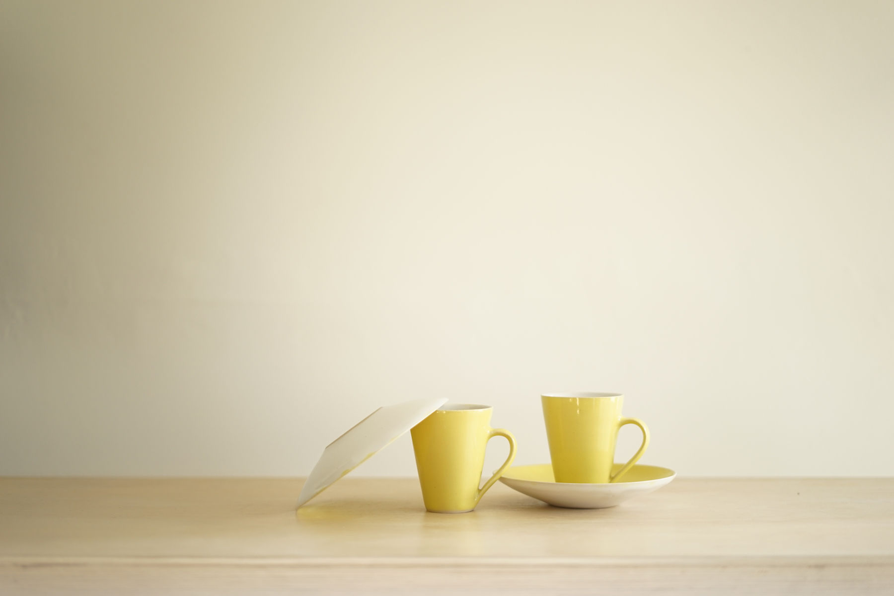 Rupert Spira, Pair of Yellow Espresso Cups