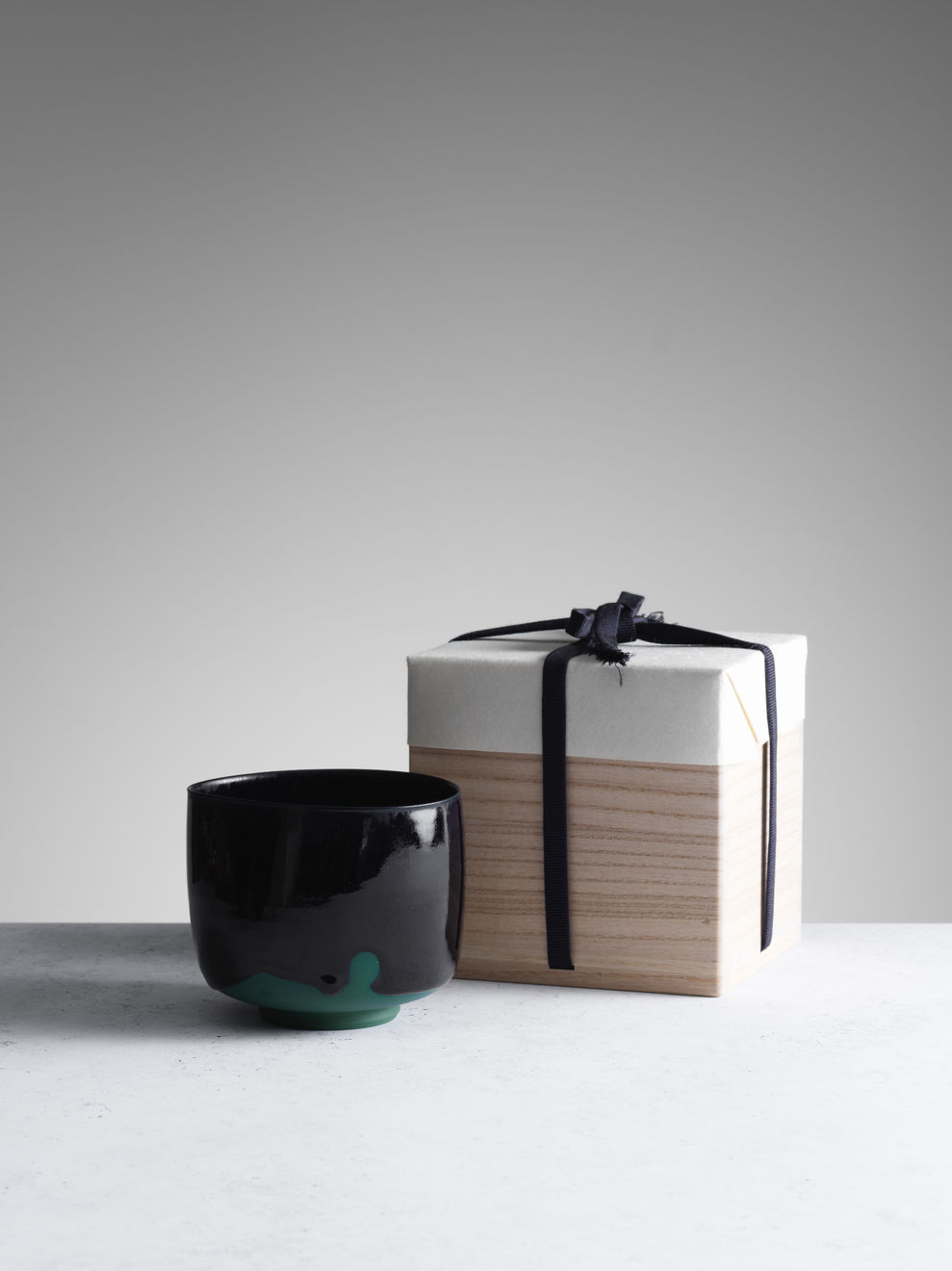 Niisato Akio, Green teabowl, 2018