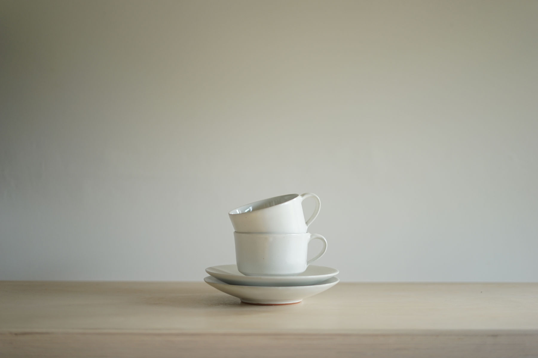 Rupert Spira, Pair of White Cup and Saucers