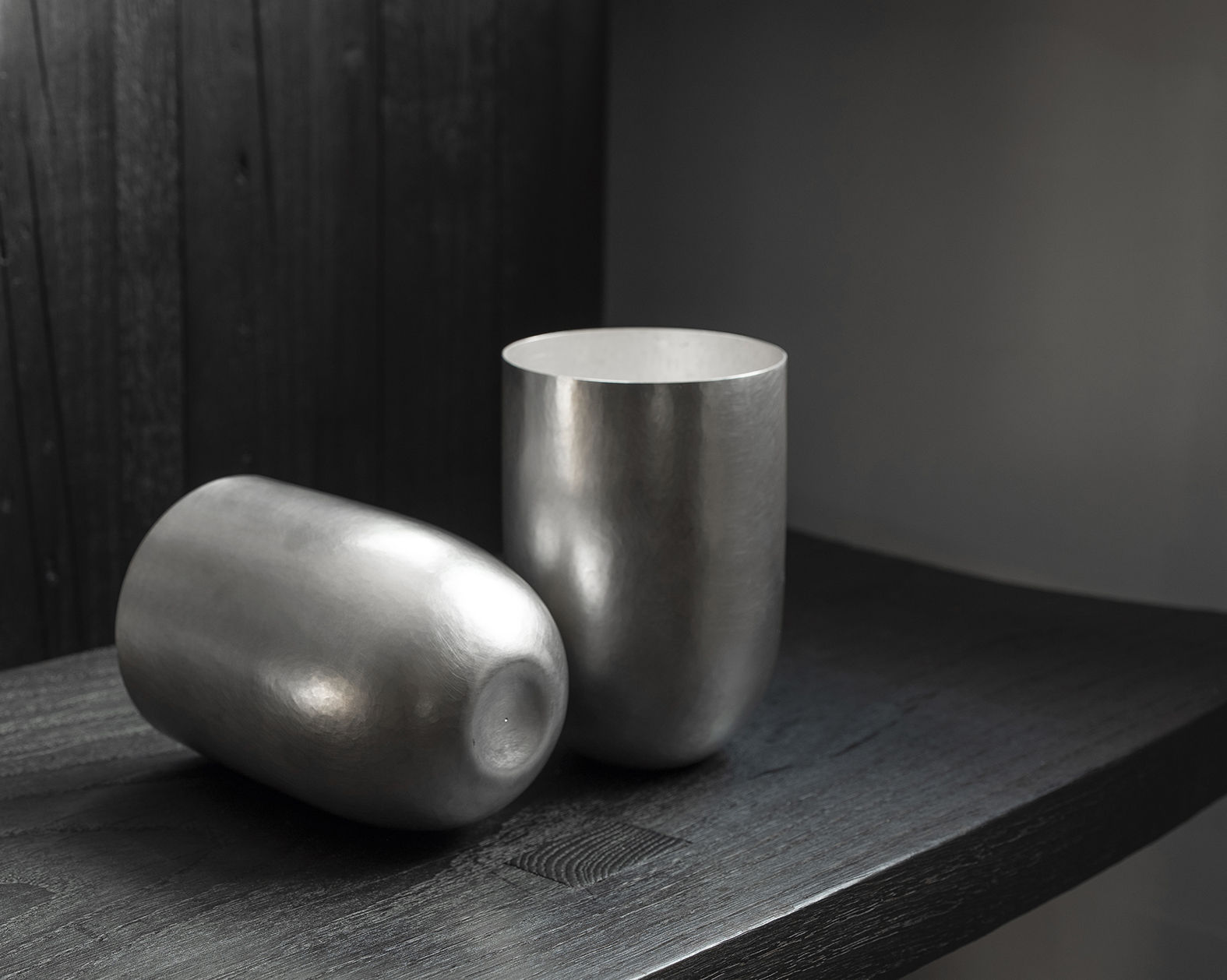 David Huycke, Two Beakers on Plinth