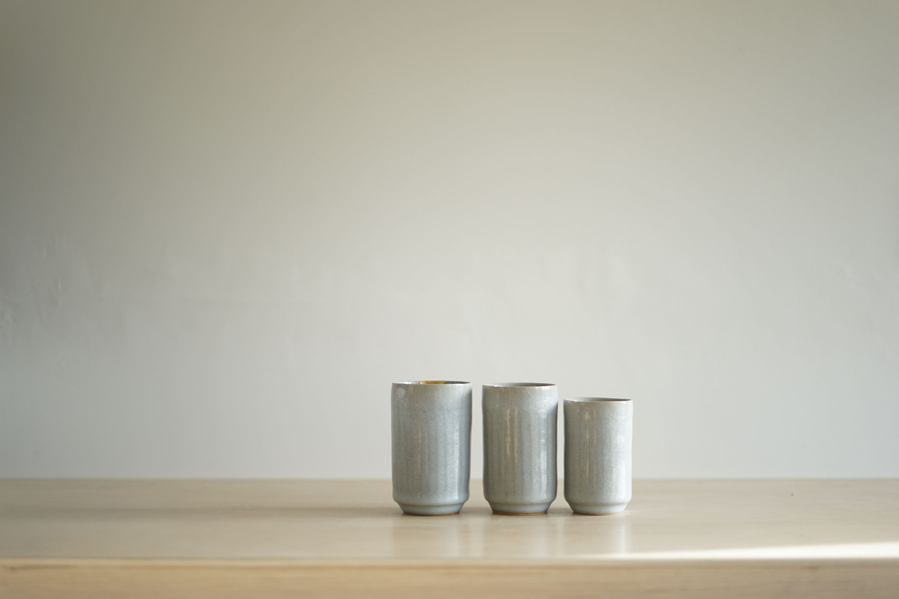 Rupert Spira, Trio of Cut Sided Beakers