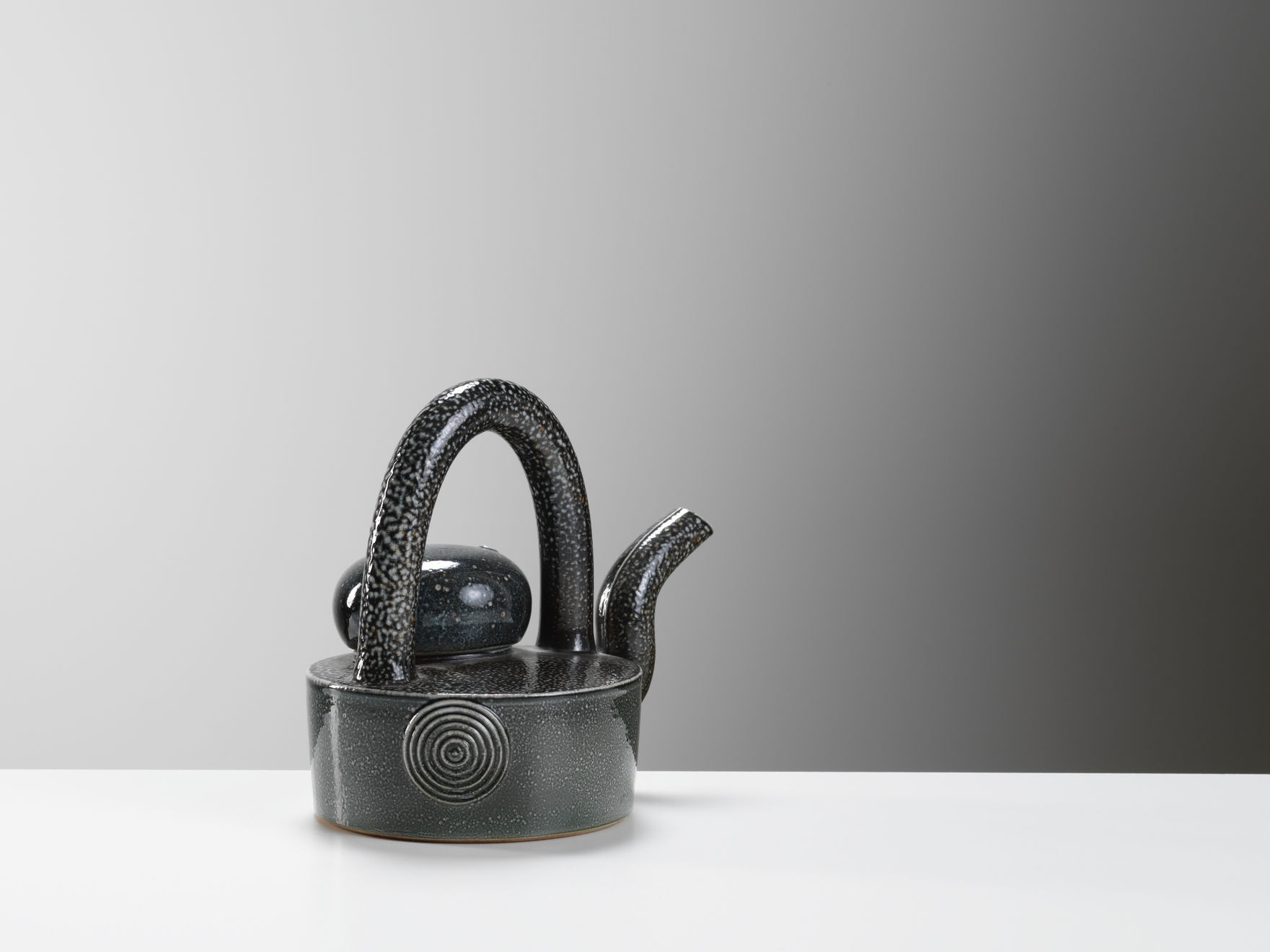 Walter Keeler, Small Salt Glazed Teapot with large lid