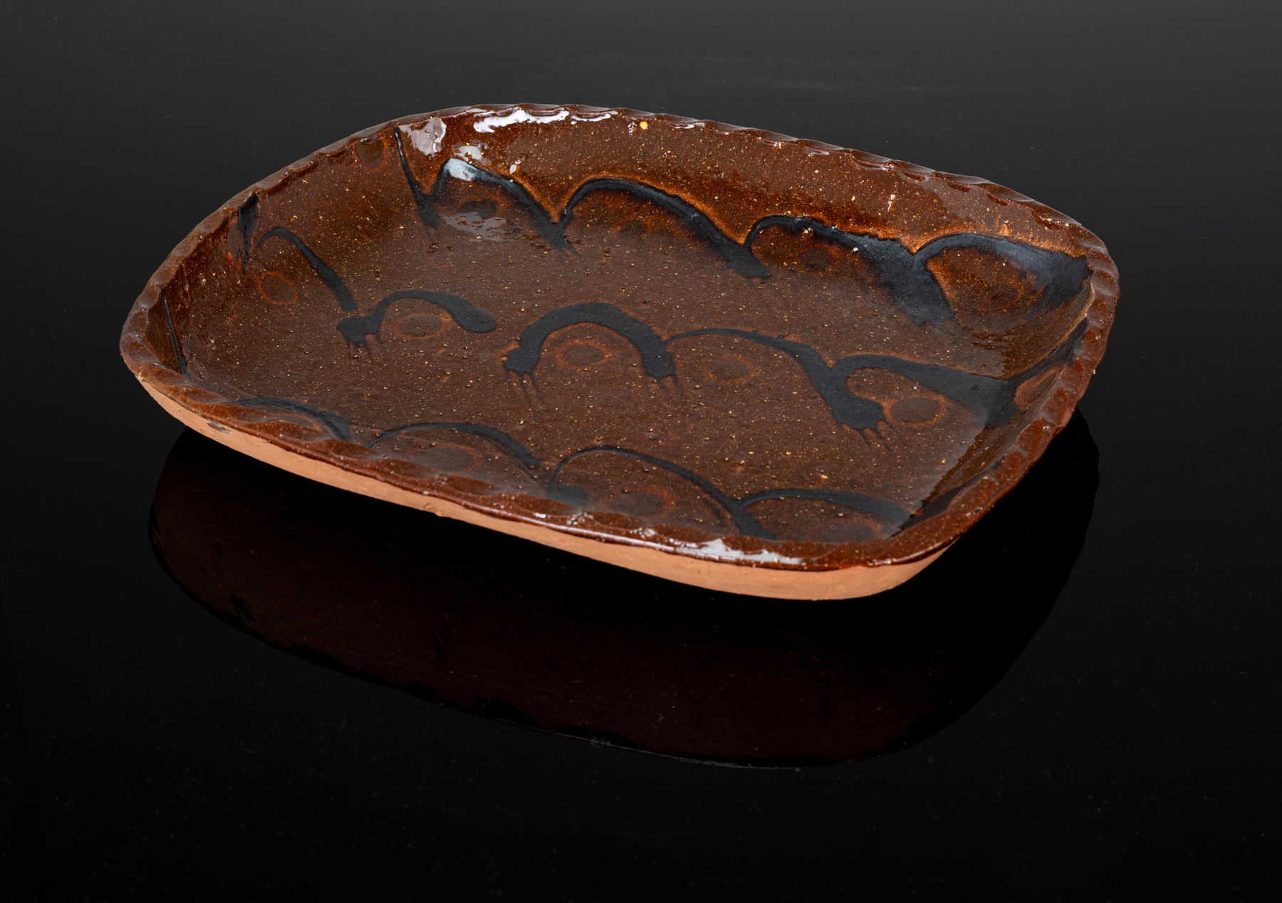David Leach and Clive Bowen, Slipware Dish, c. 1971-75