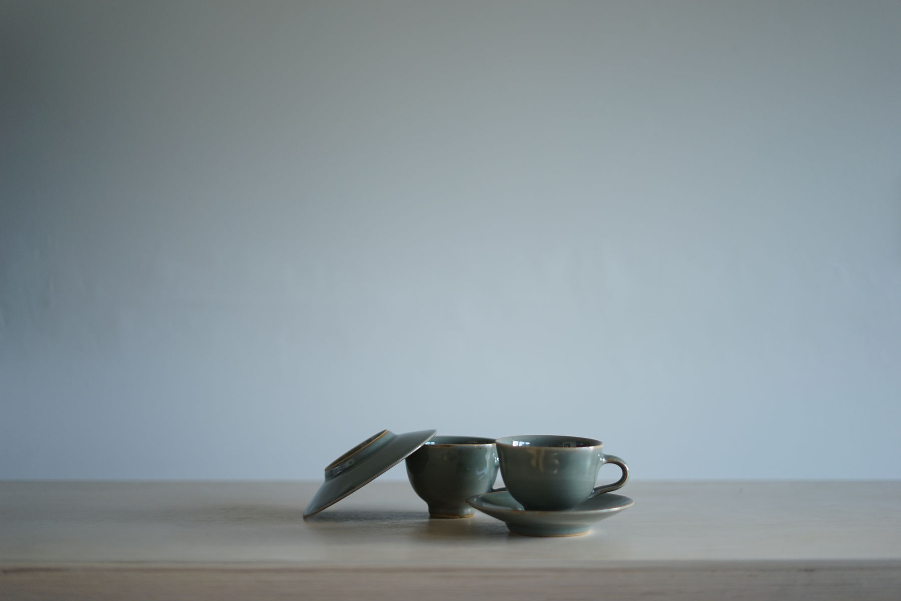 Harry & May Davis, Pair of Cup and Saucers, c. 1946 - 62