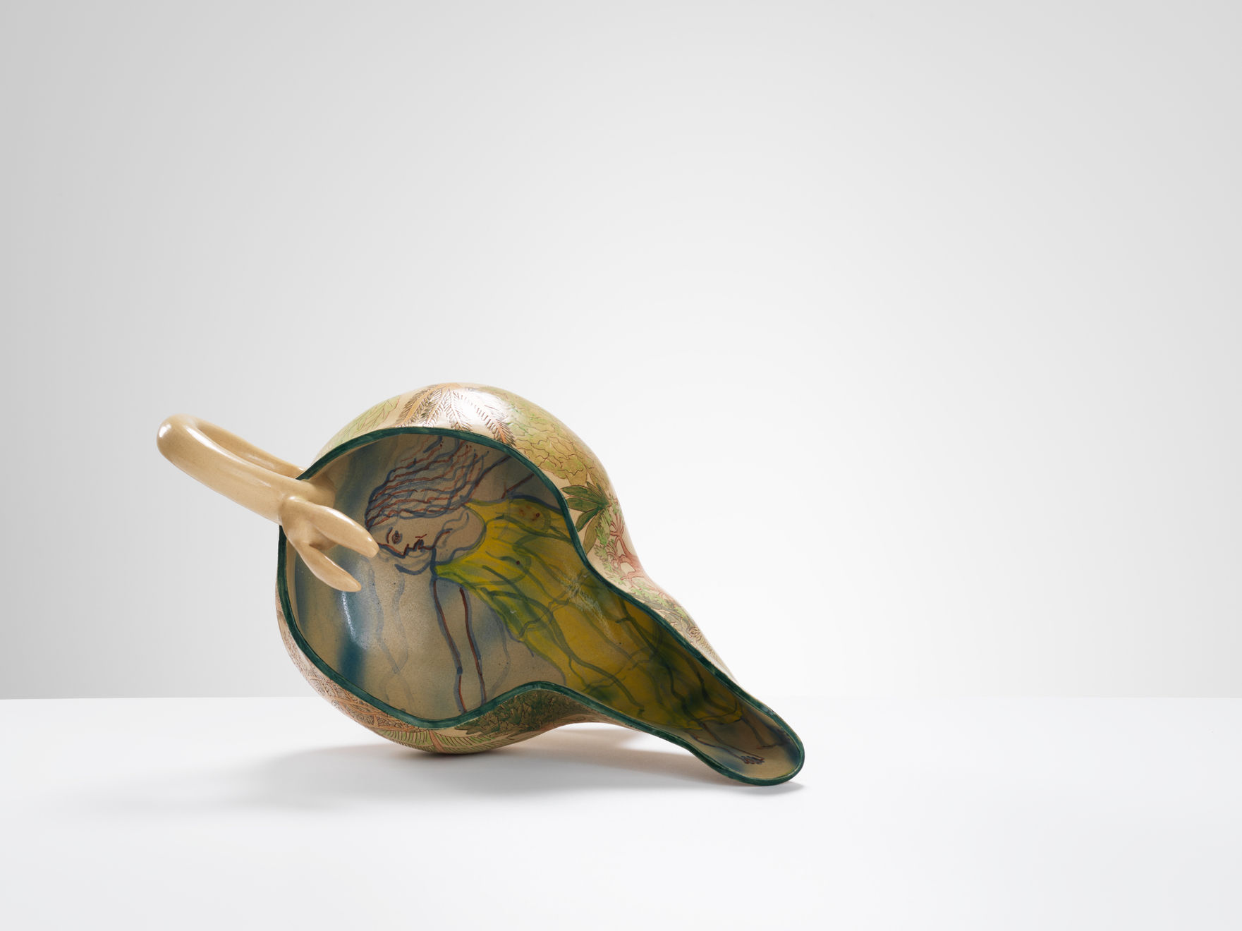 Alison Britton, Early Jug with Figurative Interior, 1976