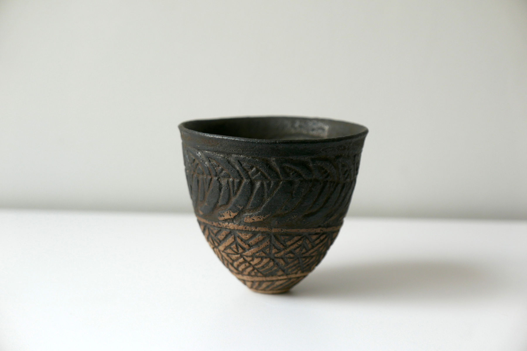 Ian Godfrey, Large Manganese Tea Cup, C1970s