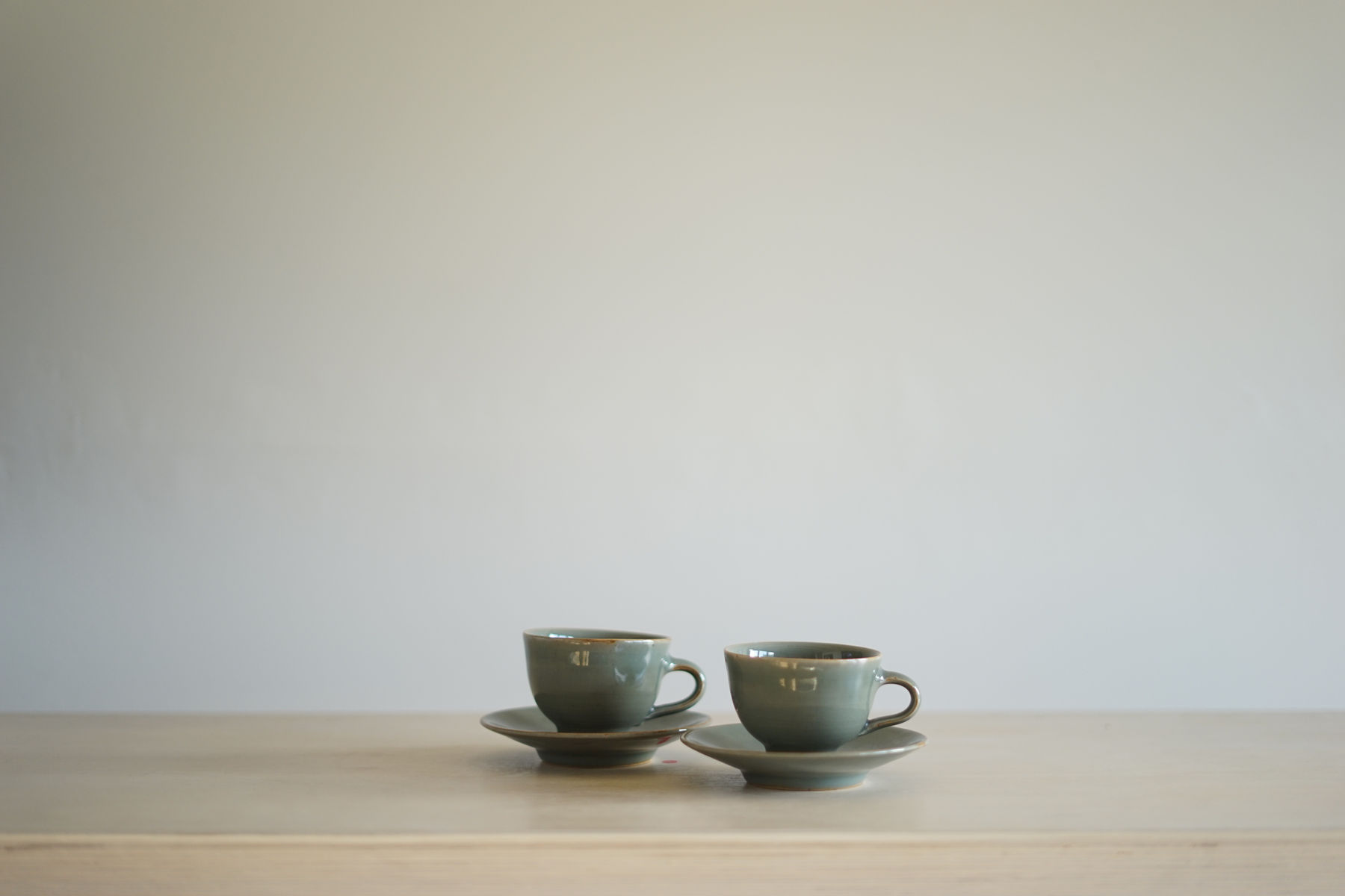 Harry & May Davis, Pair of Cup and Saucers, c. 1946 - 62
