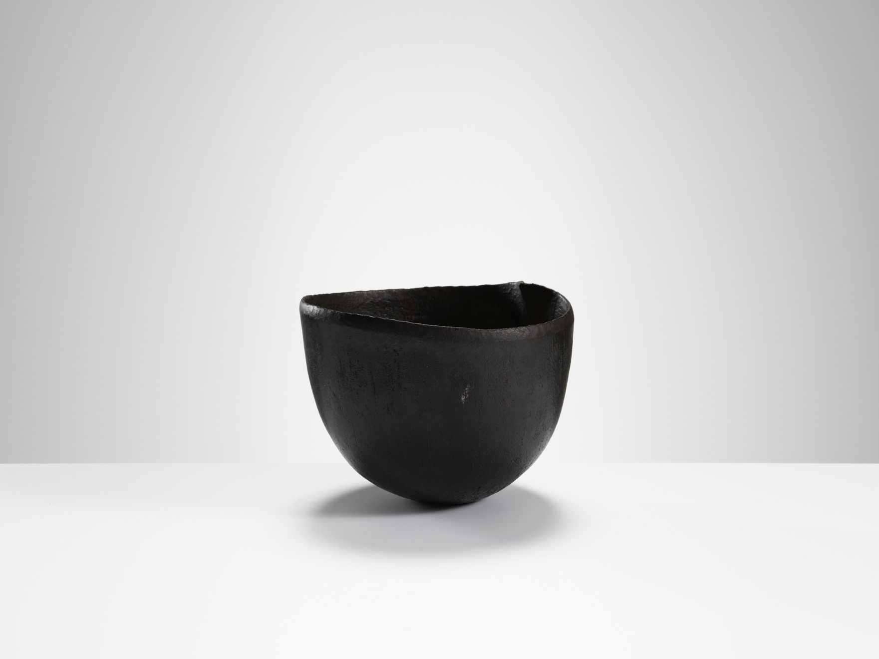 John Ward, Black and White Heart Shaped Vessel, c. 1981