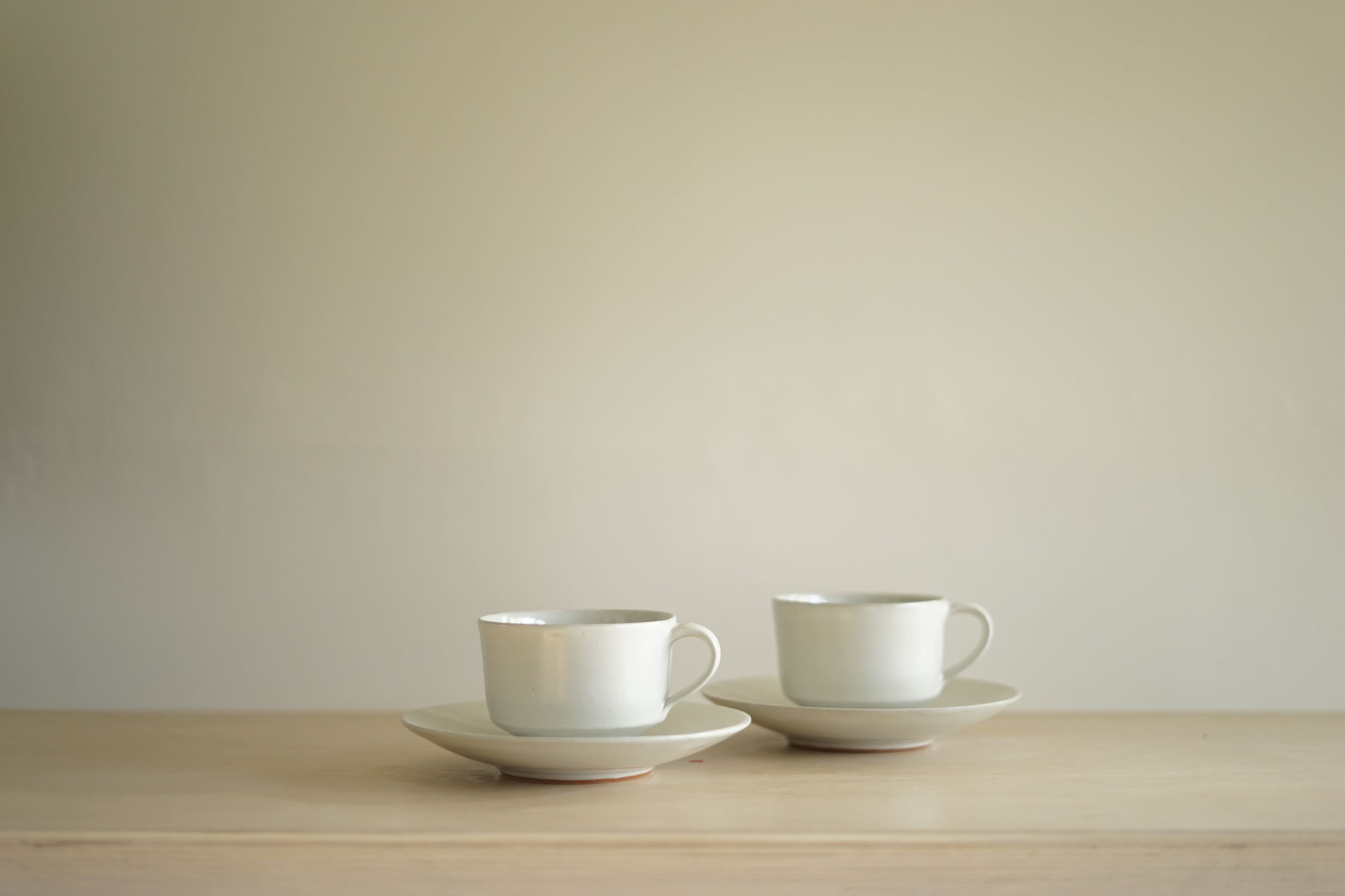 Rupert Spira, Pair of White Cup and Saucers