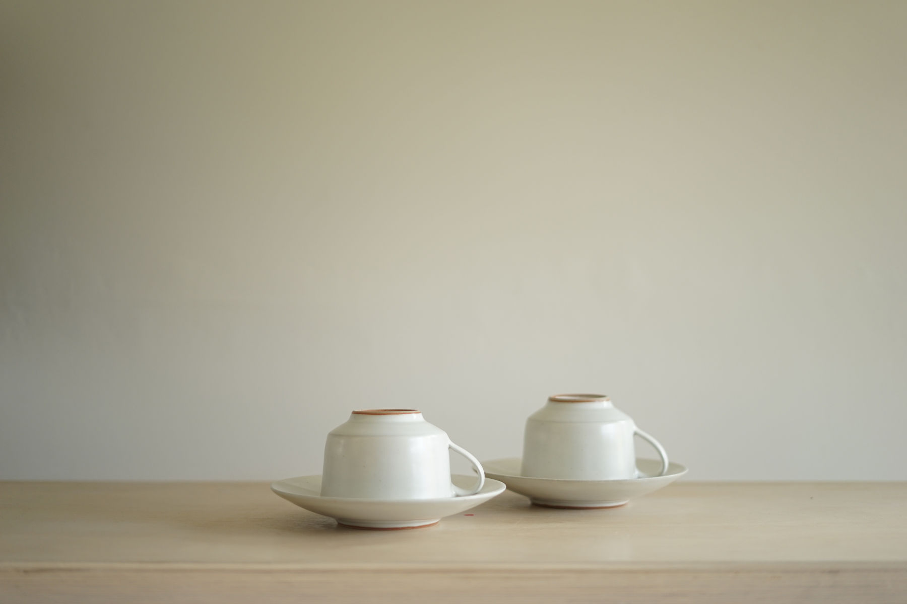 Rupert Spira, Pair of White Cup and Saucers