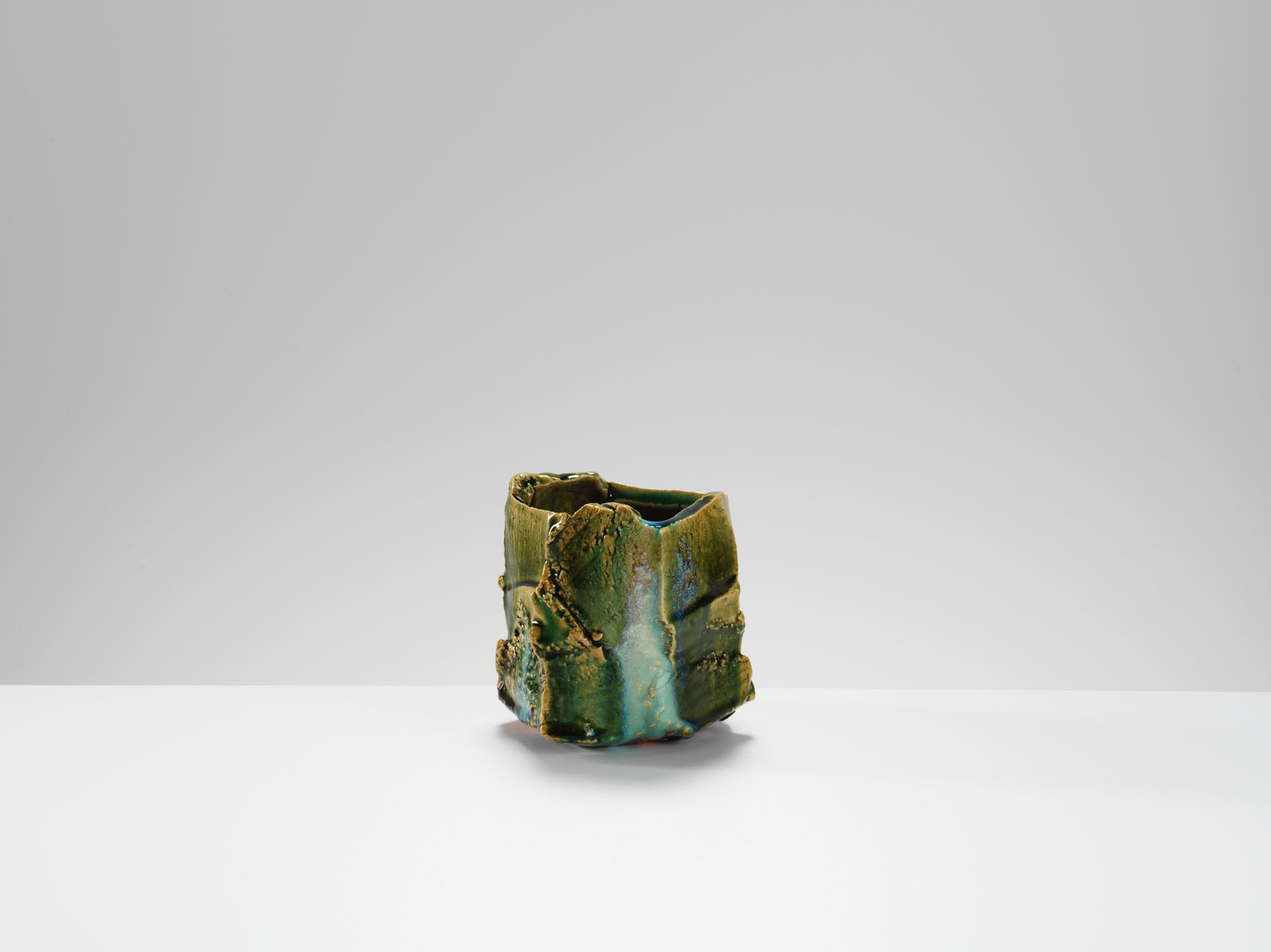 Higashida Shigemasa, Oribe Teabowl, 2021