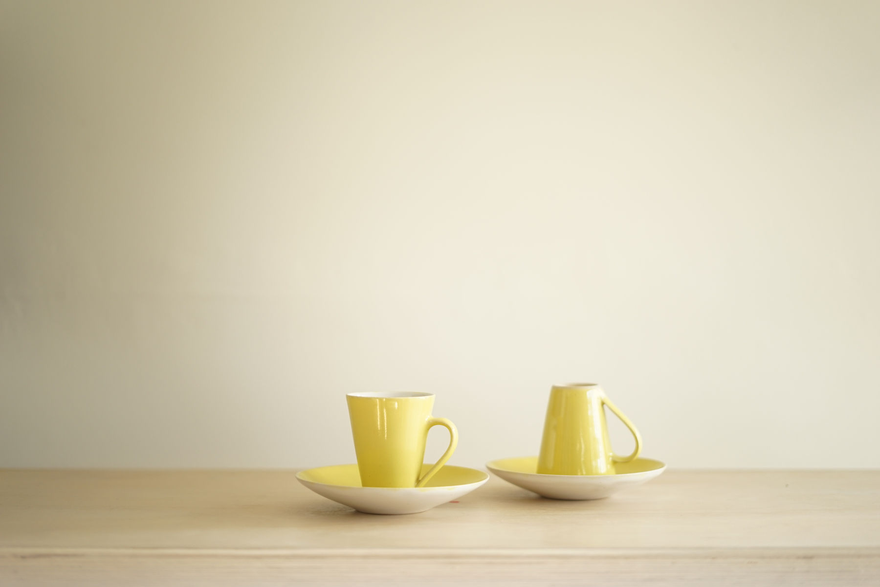 Rupert Spira, Pair of Yellow Espresso Cups