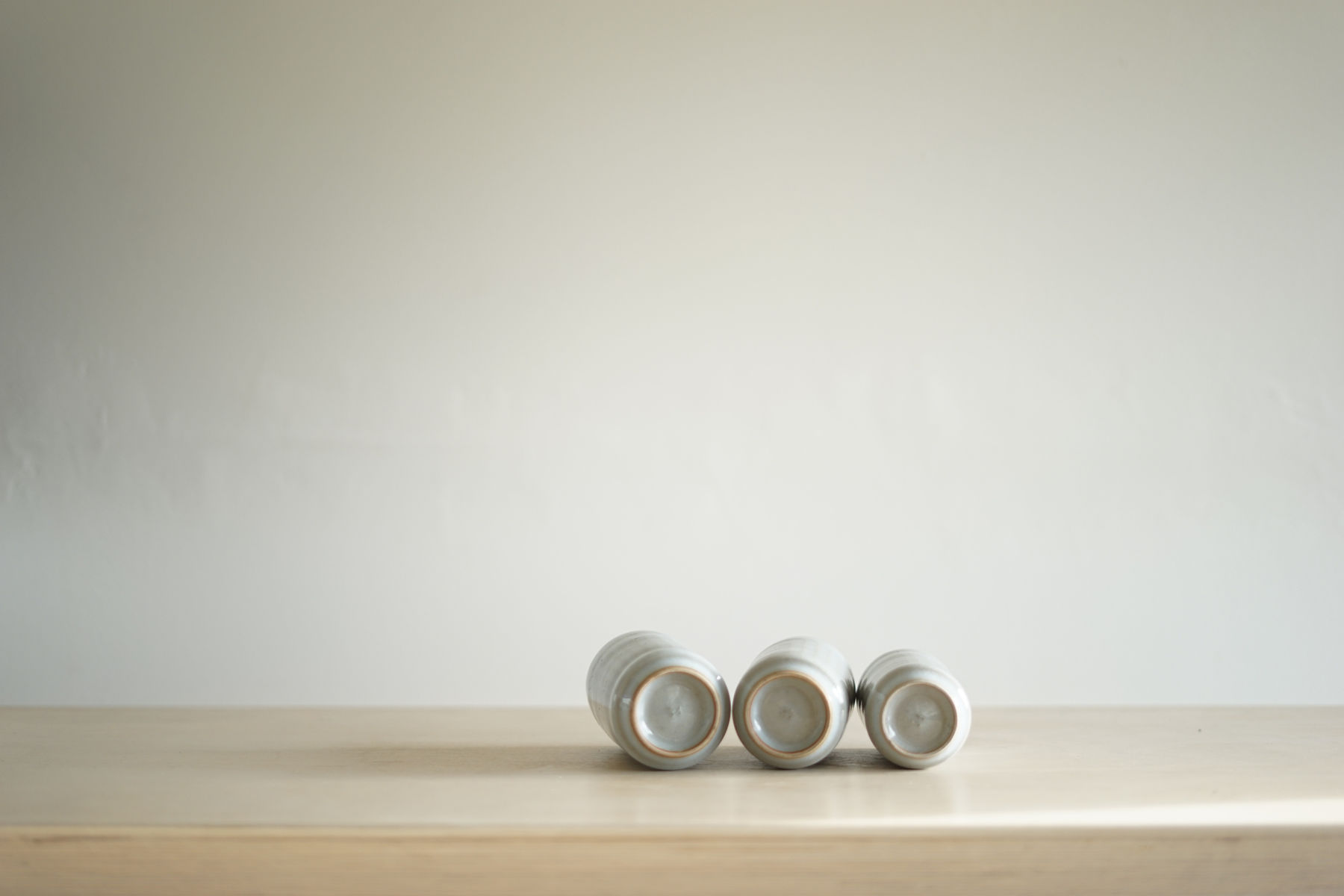 Rupert Spira, Trio of Cut Sided Beakers