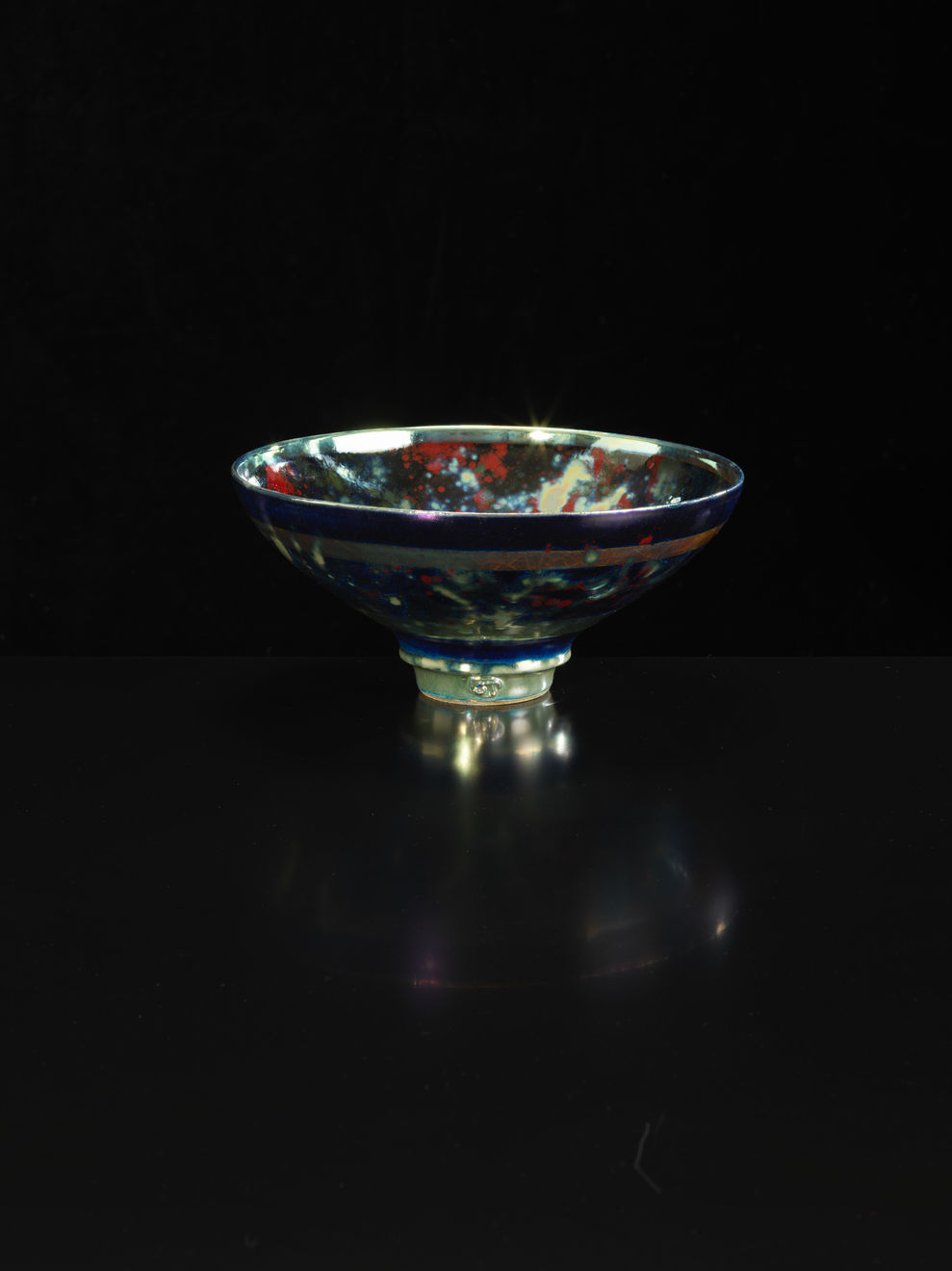 Sutton Taylor, Bowl, Indigo/Reds, 2018
